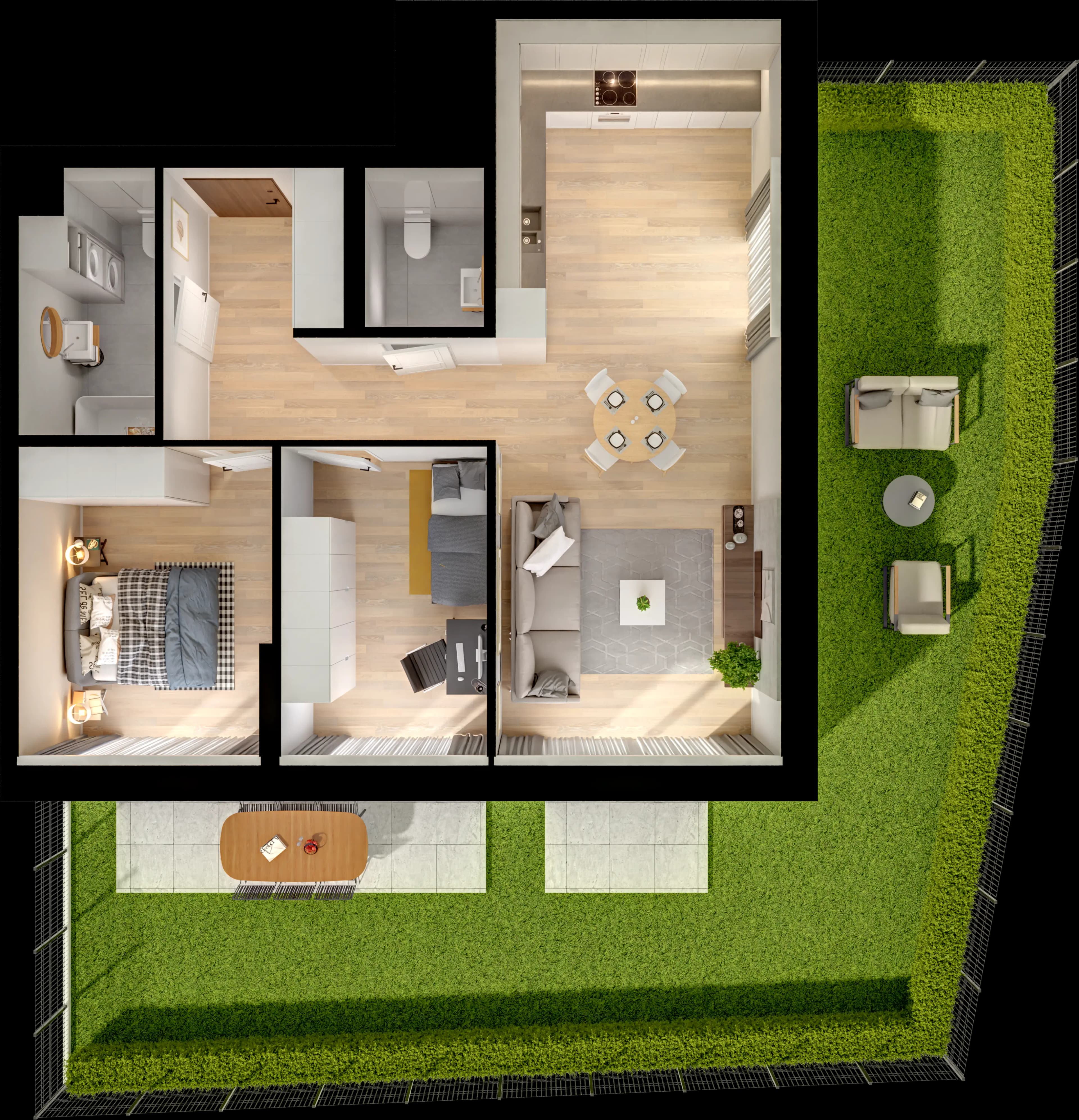 Single flat view