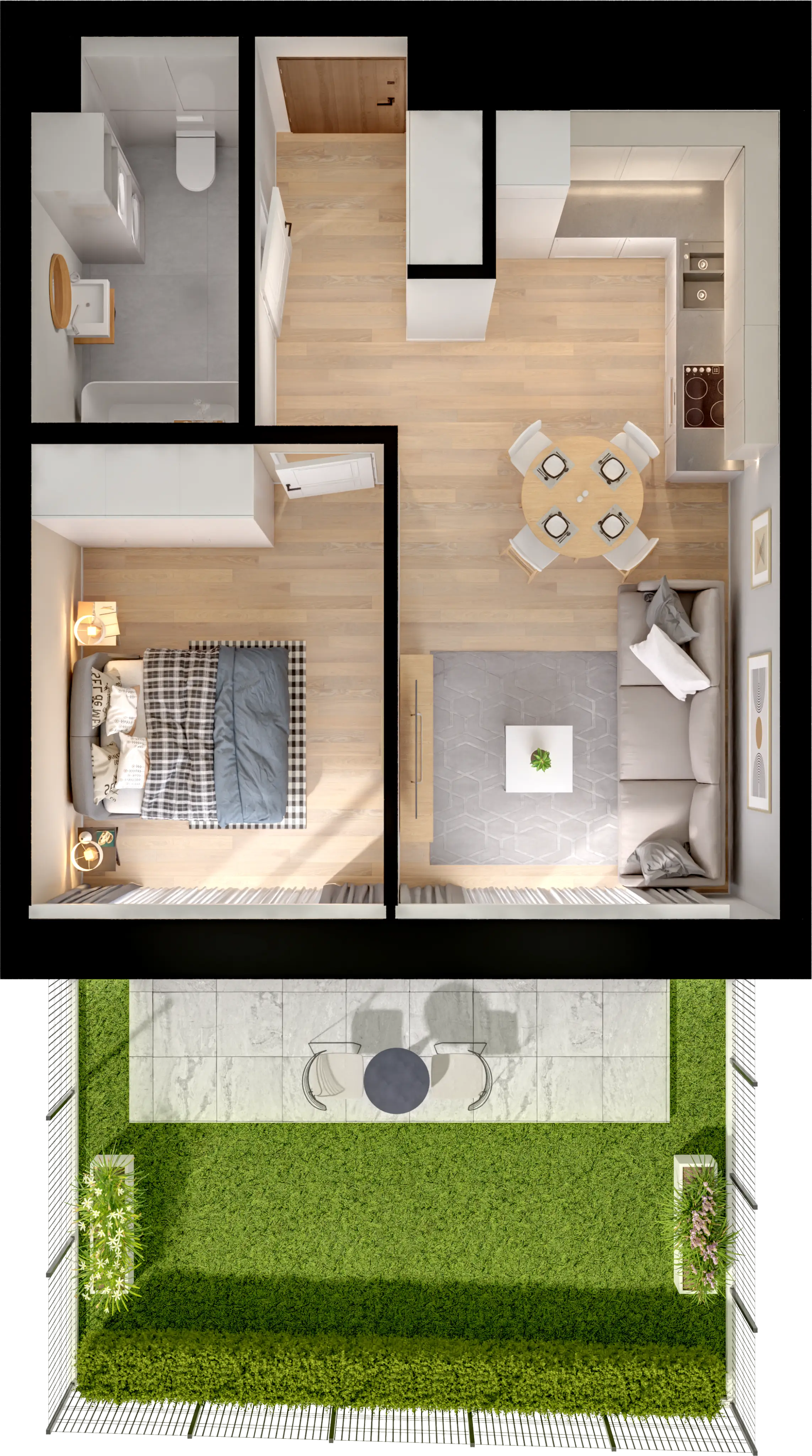 Single flat view