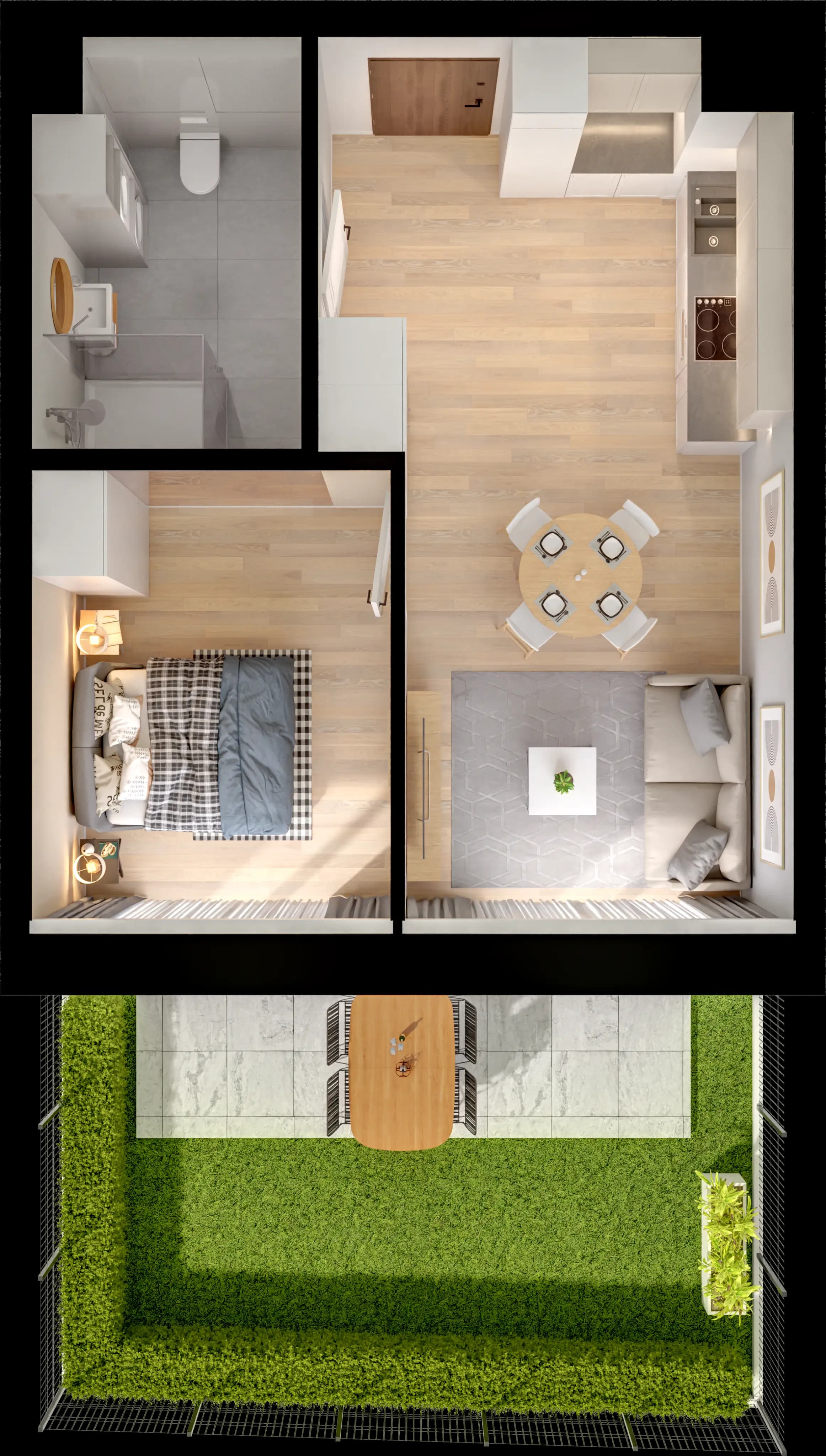 Single flat view