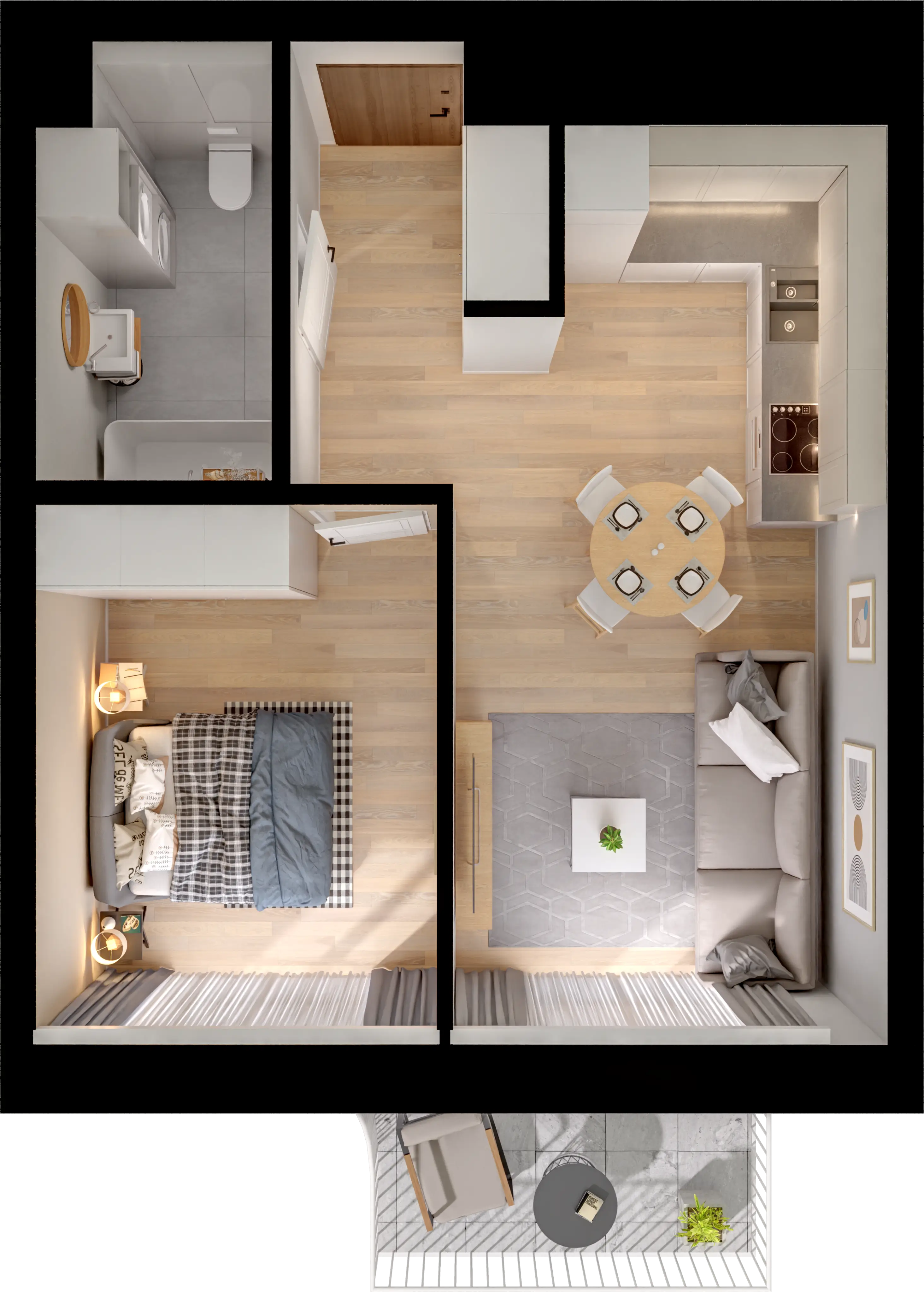 Single flat view