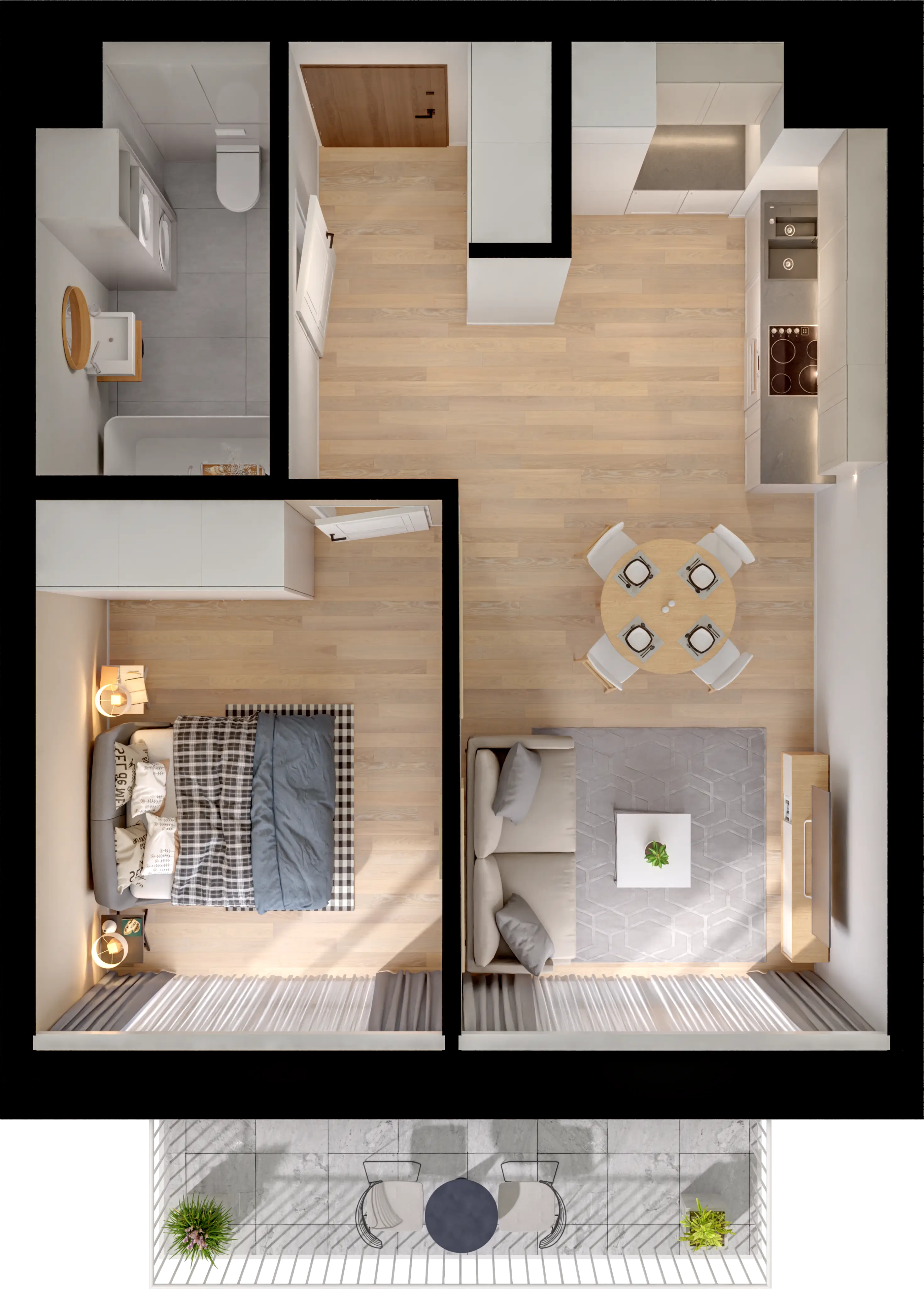 Single flat view