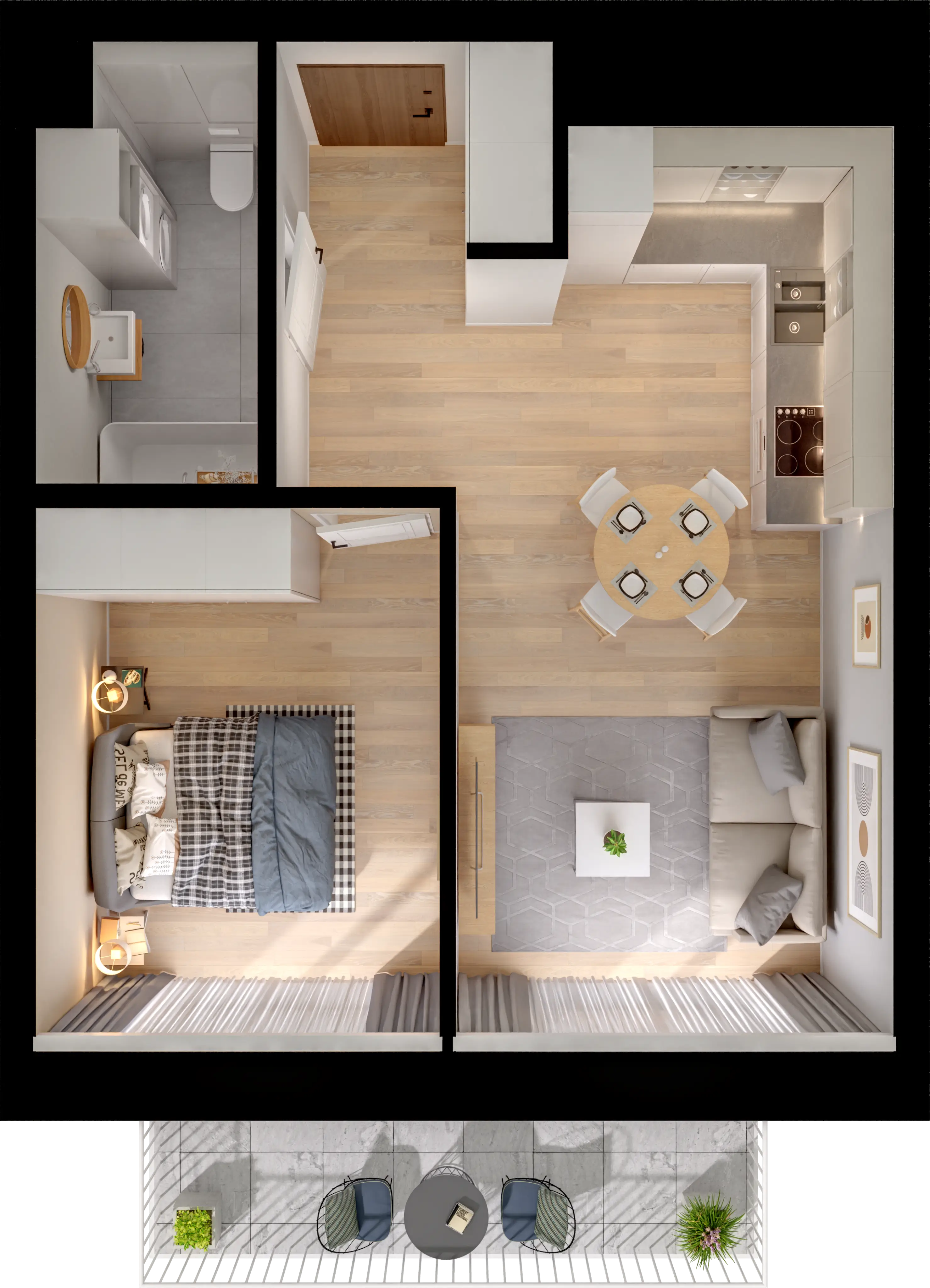 Single flat view
