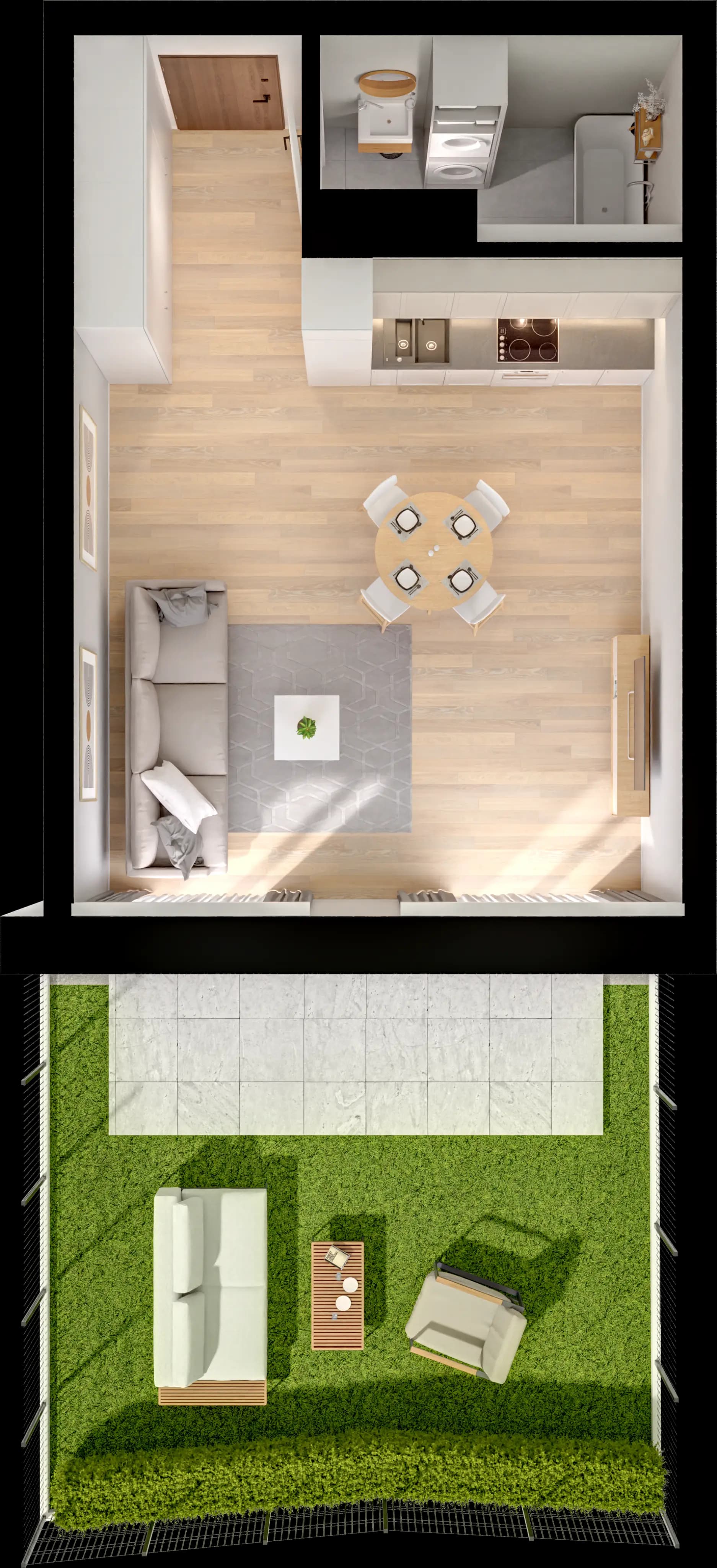 Single flat view