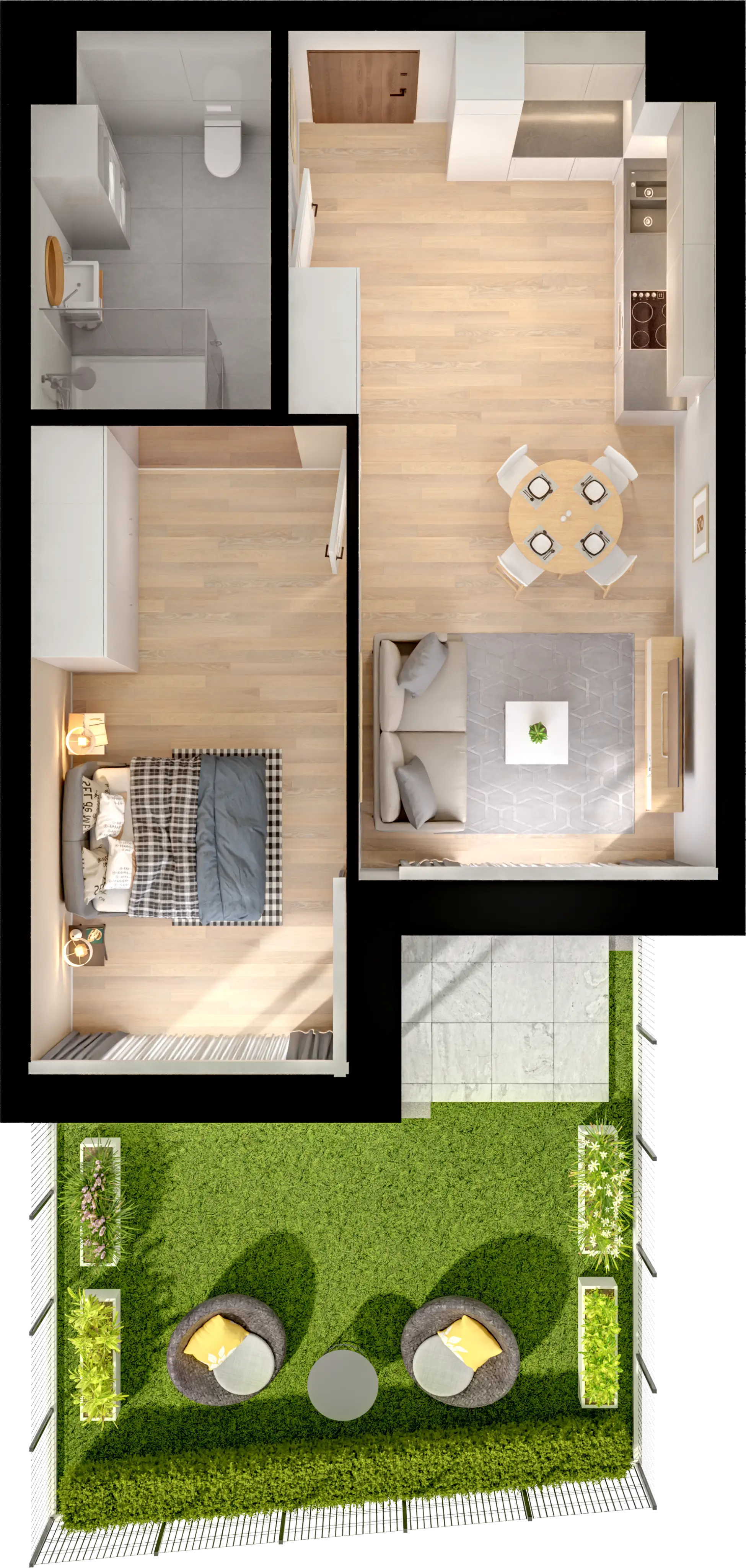 Single flat view