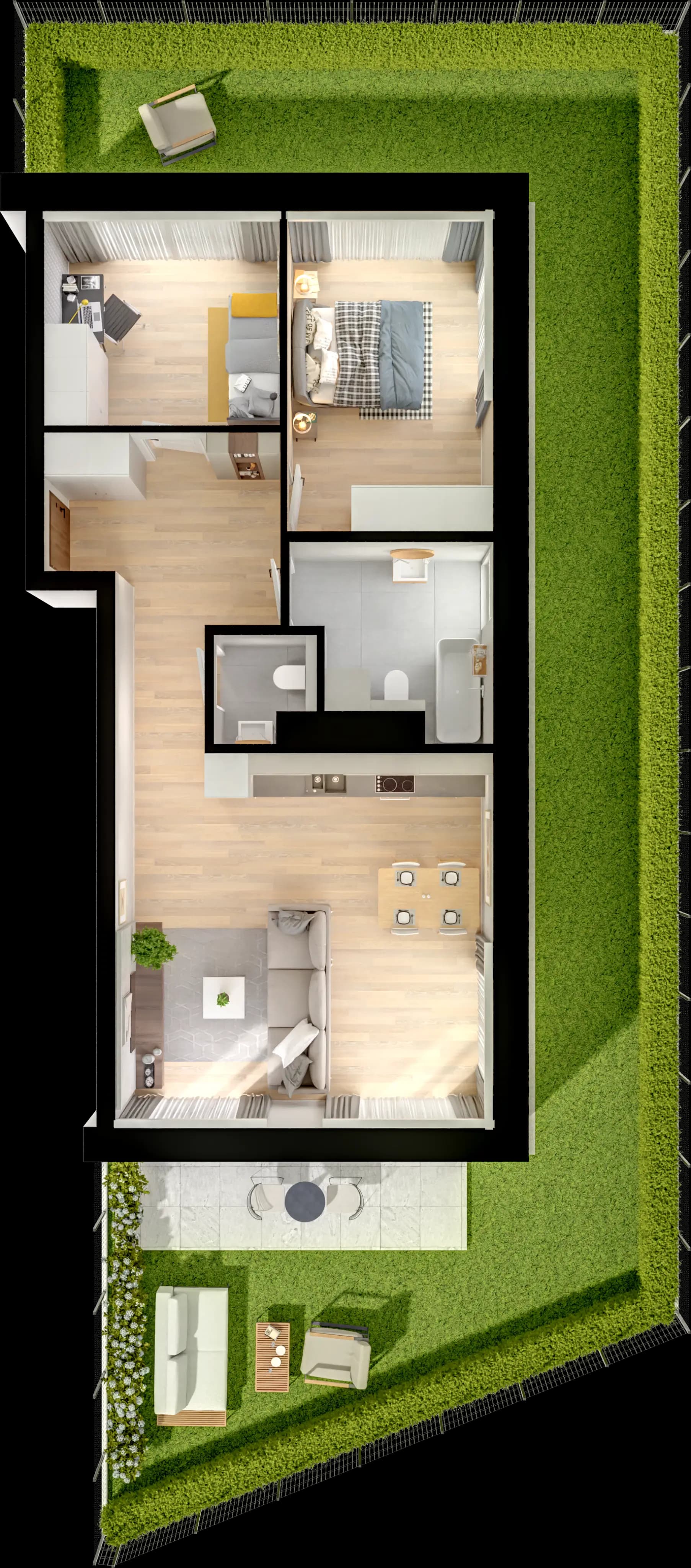 Single flat view