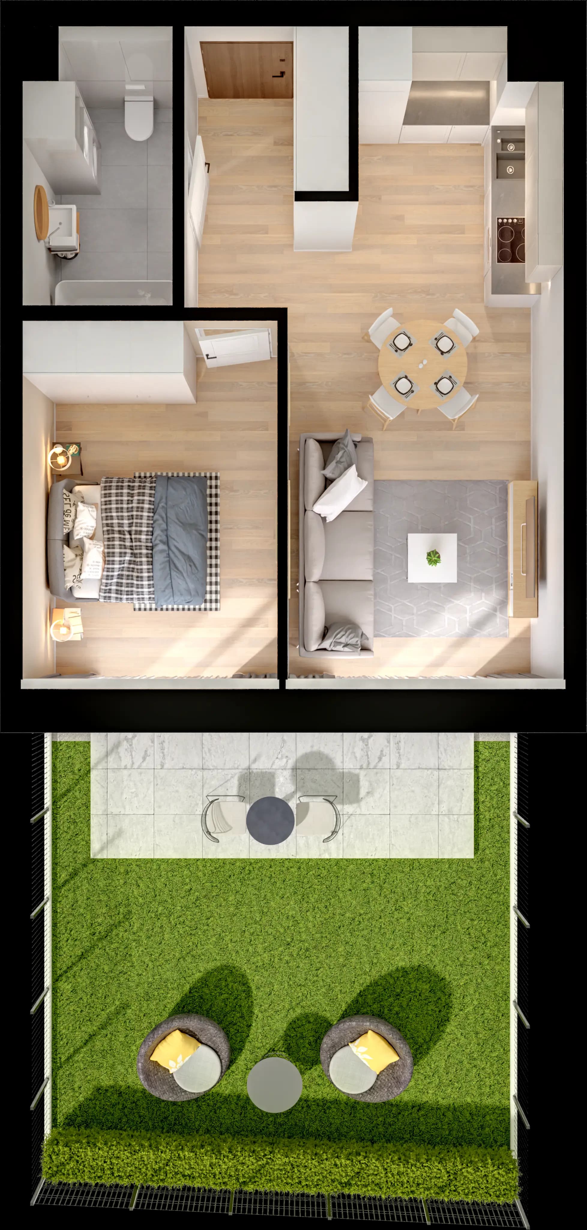 Single flat view