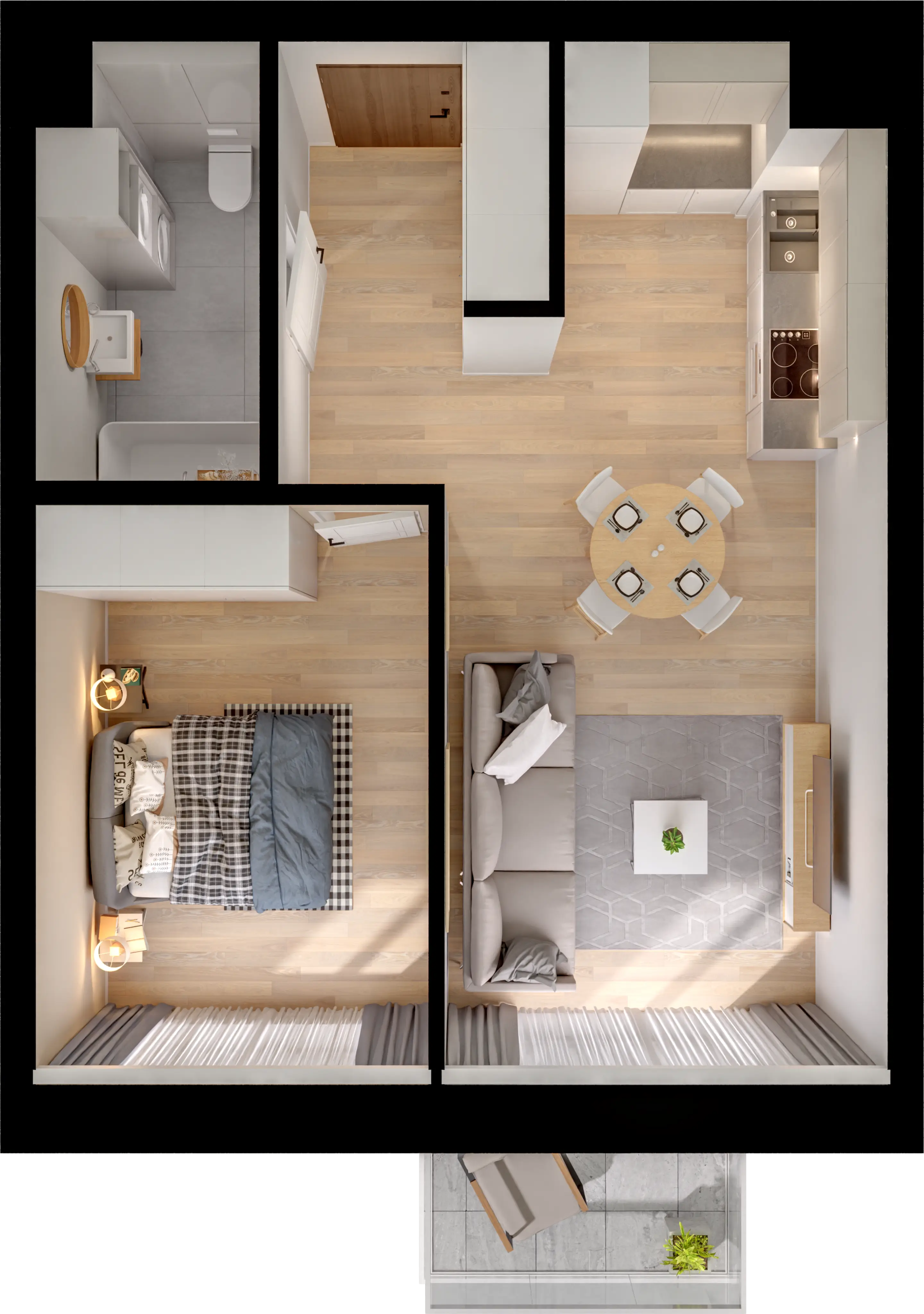 Single flat view