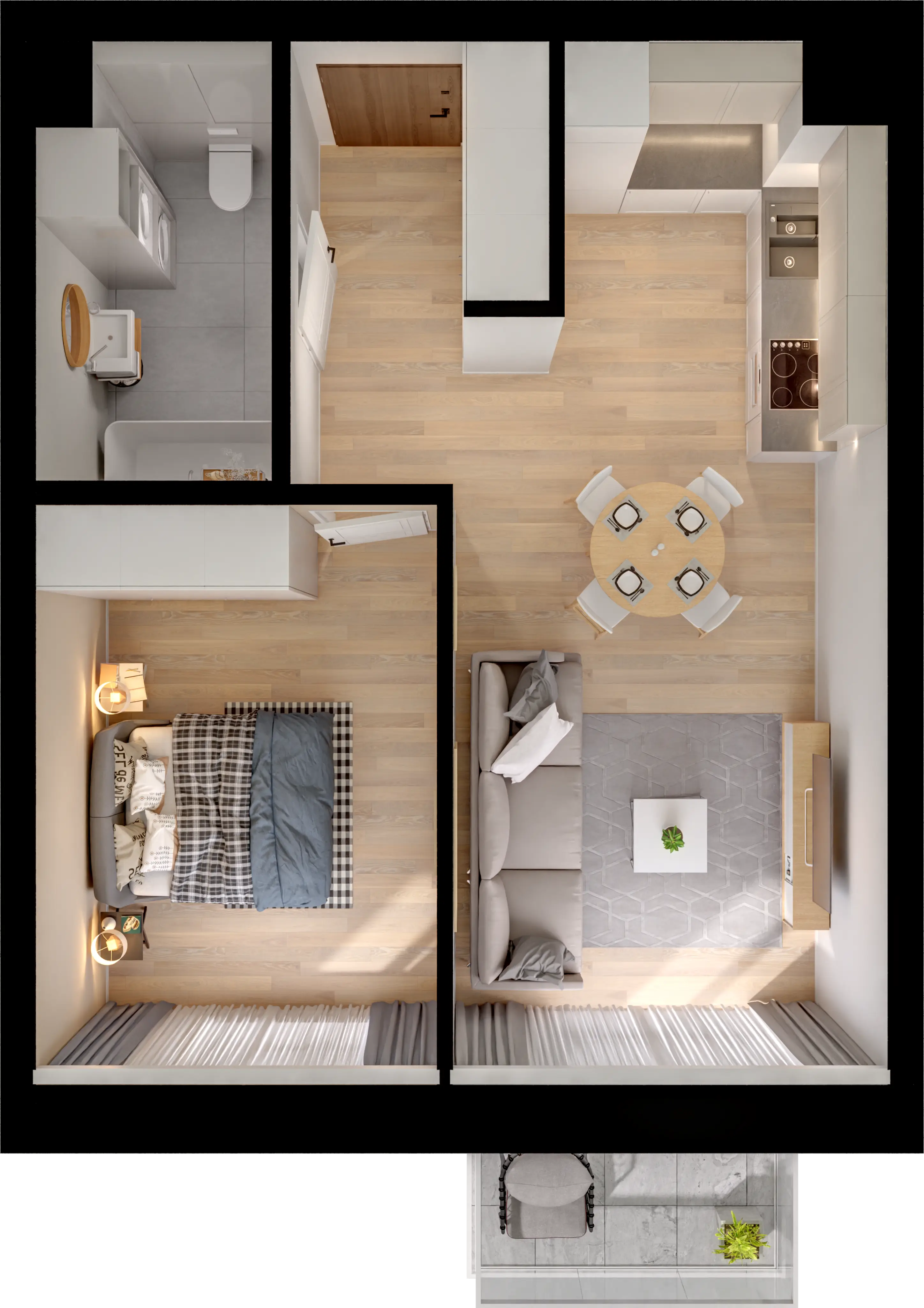 Single flat view