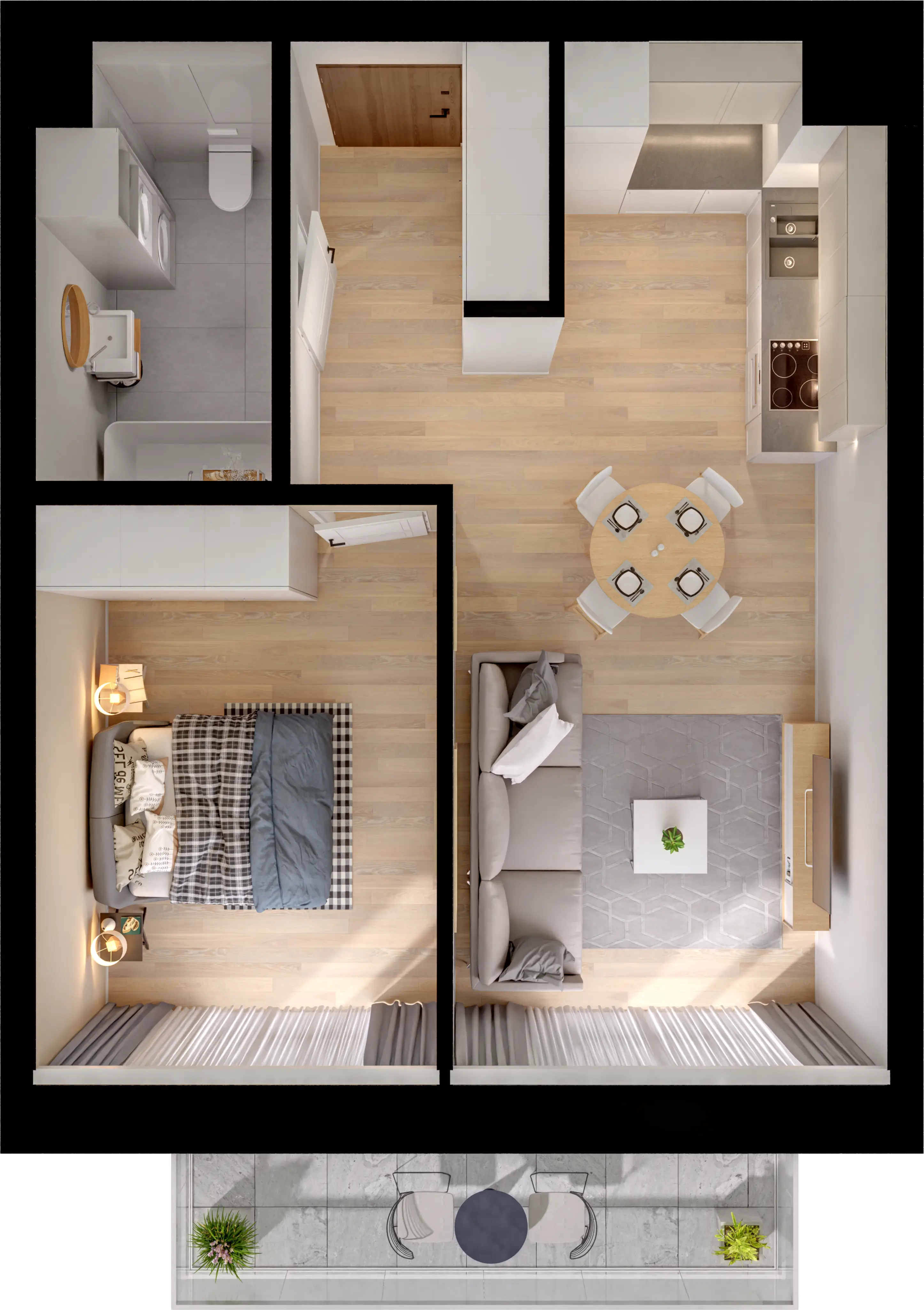 Single flat view