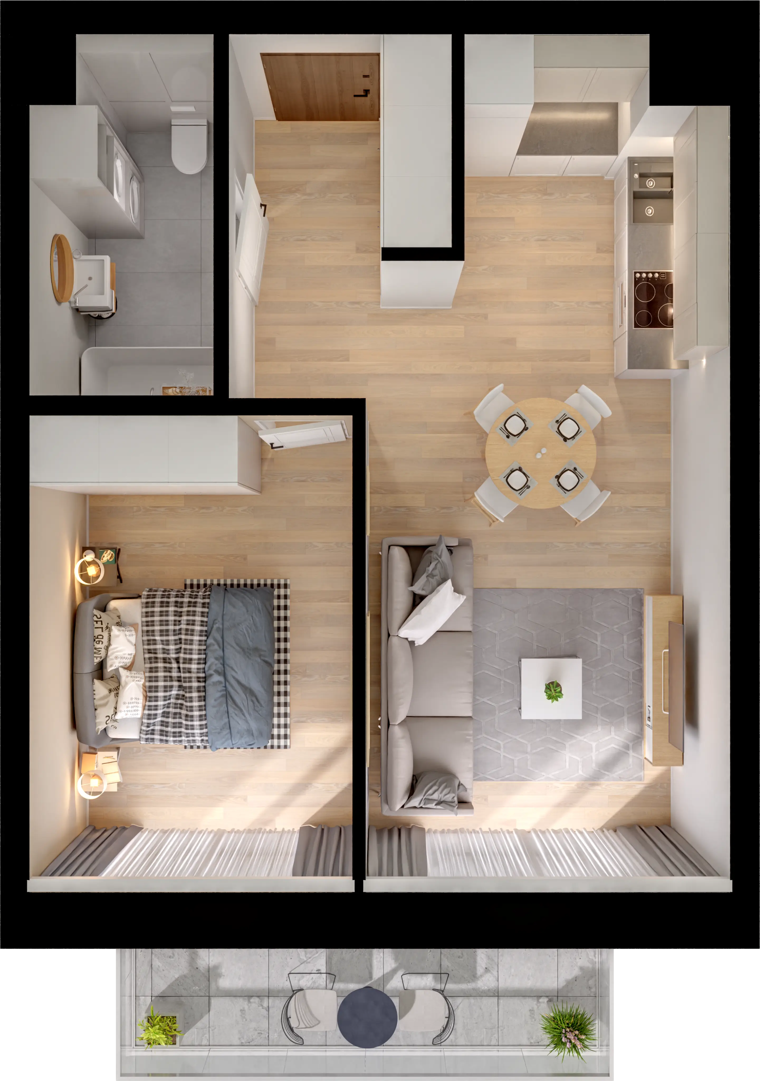Single flat view