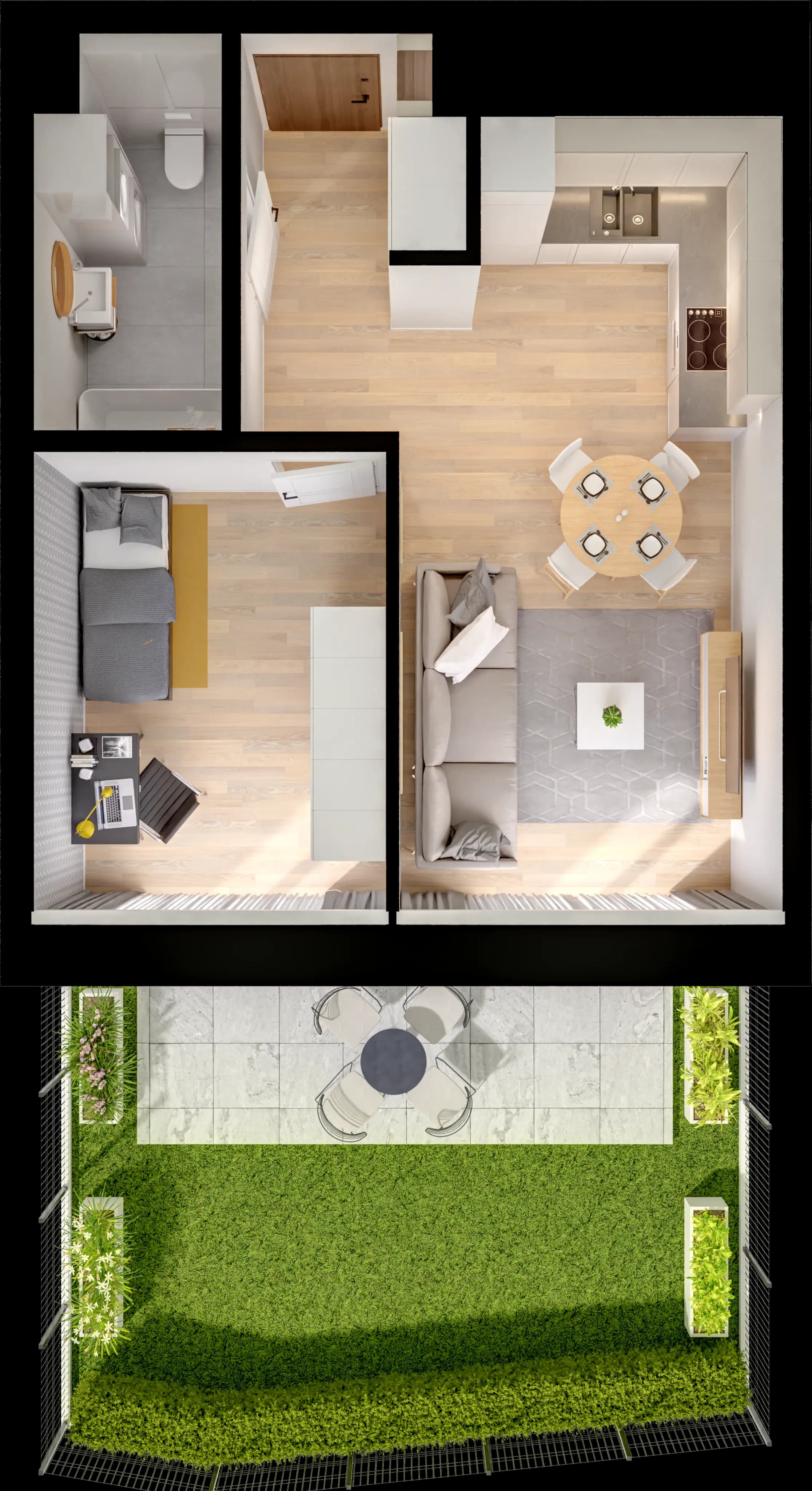 Single flat view