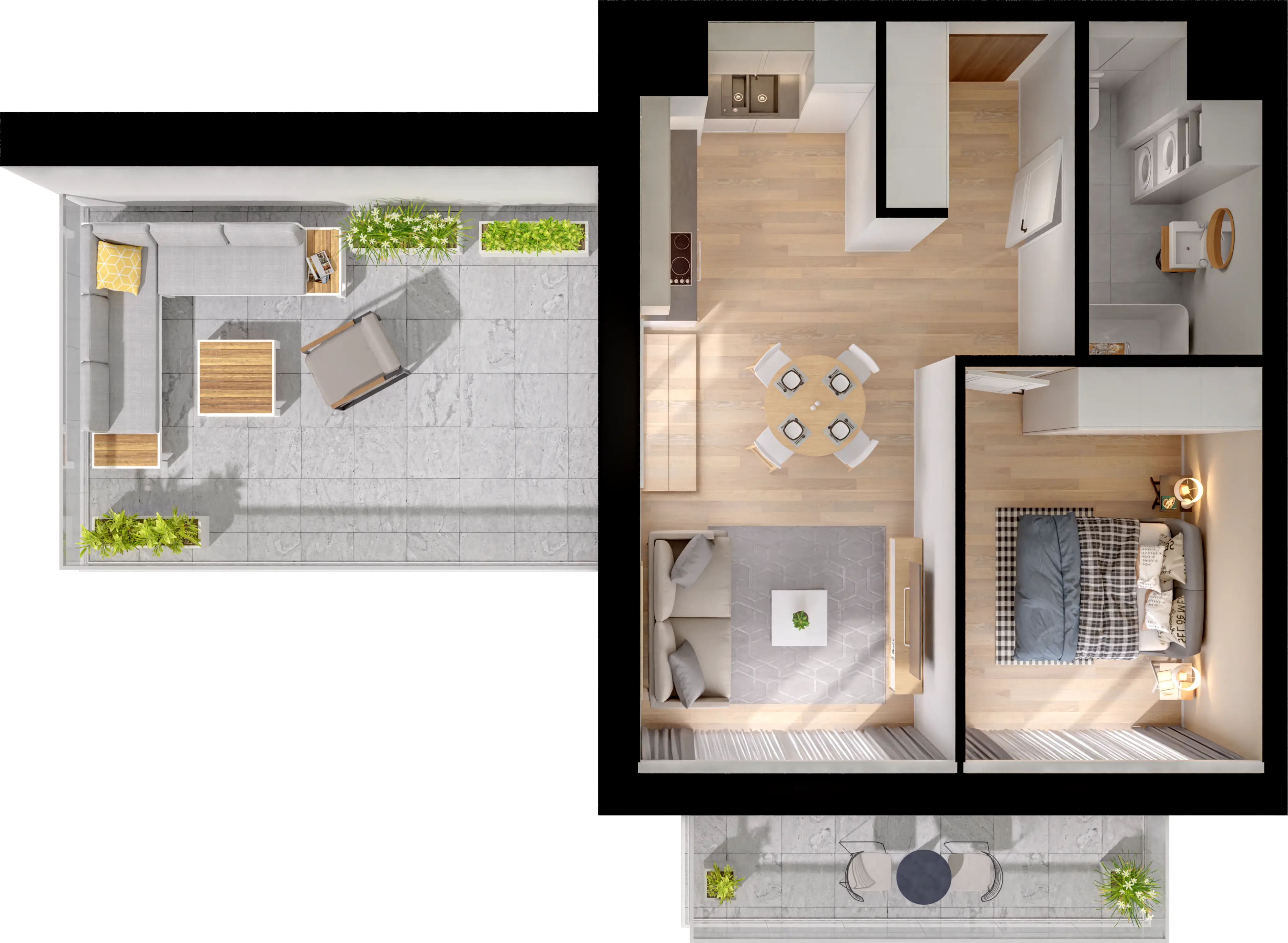 Single flat view