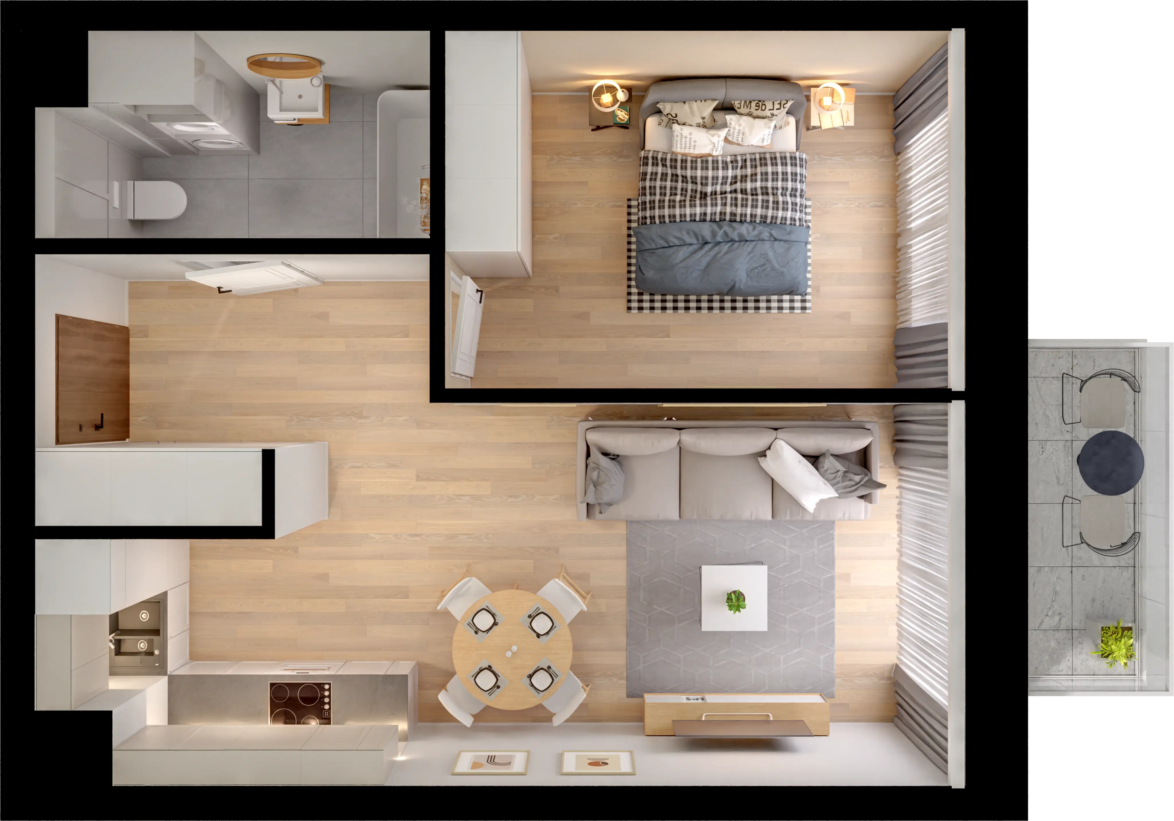 Single flat view