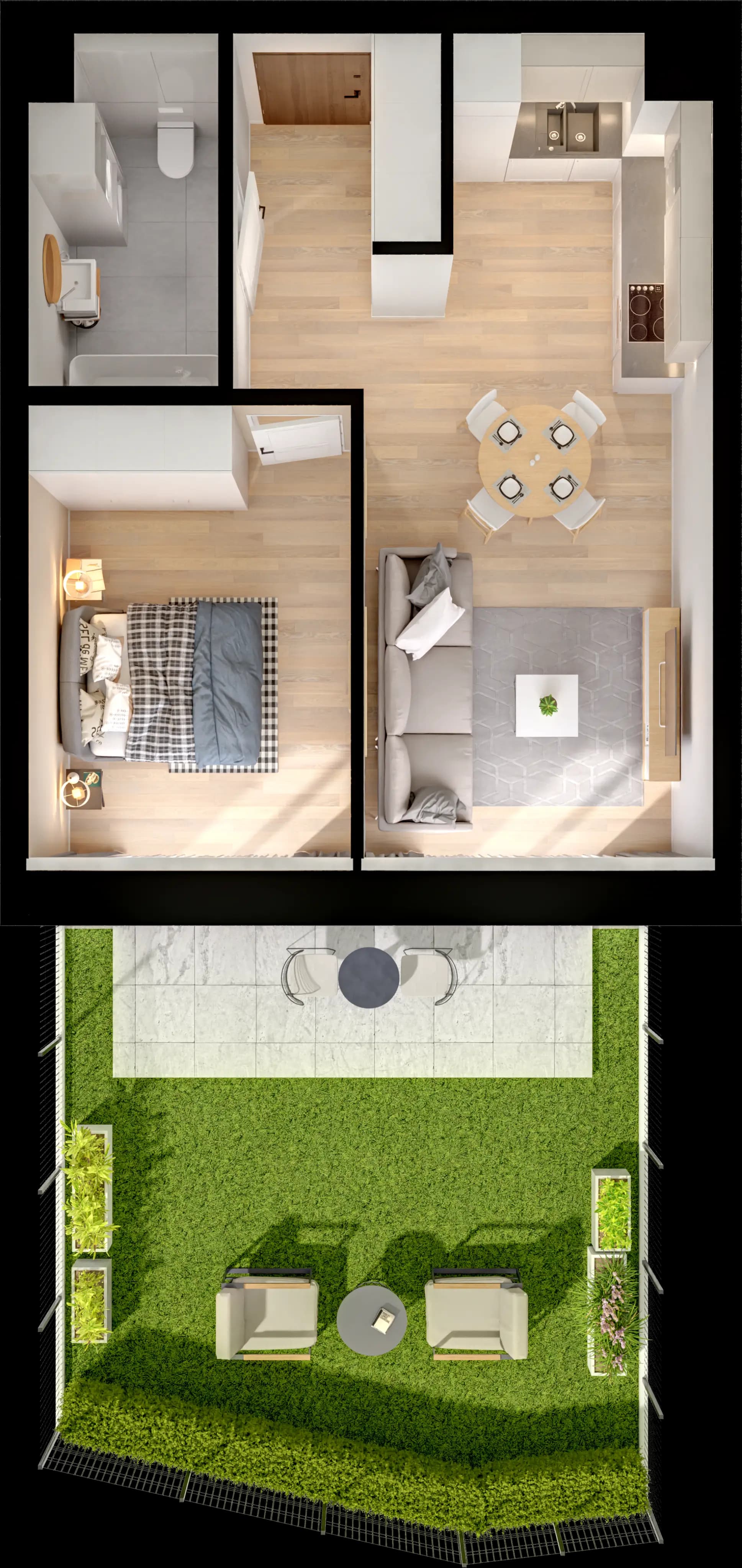 Single flat view