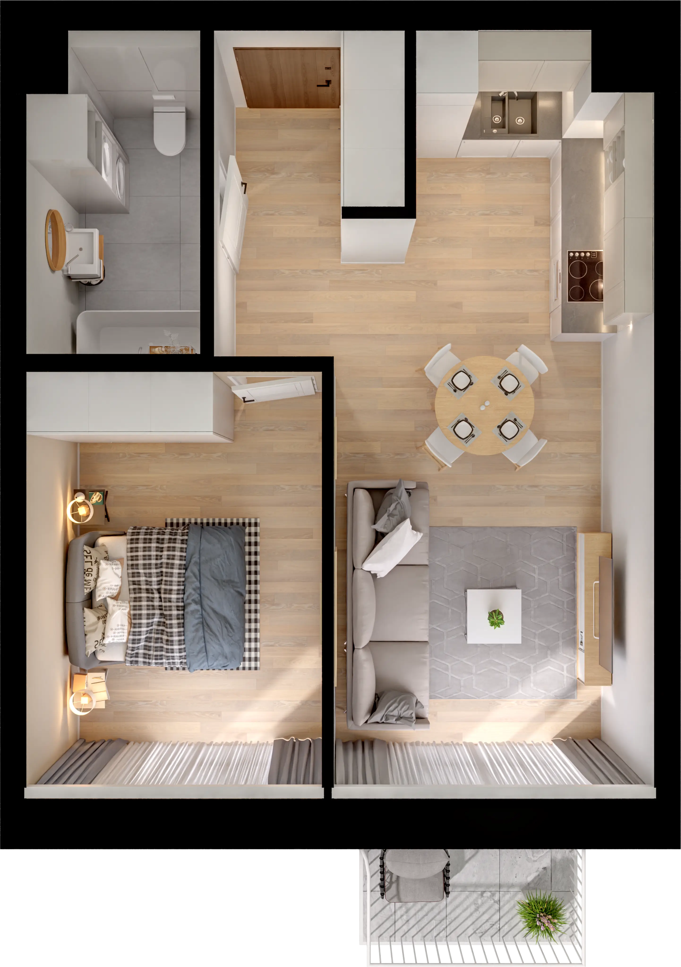 Single flat view