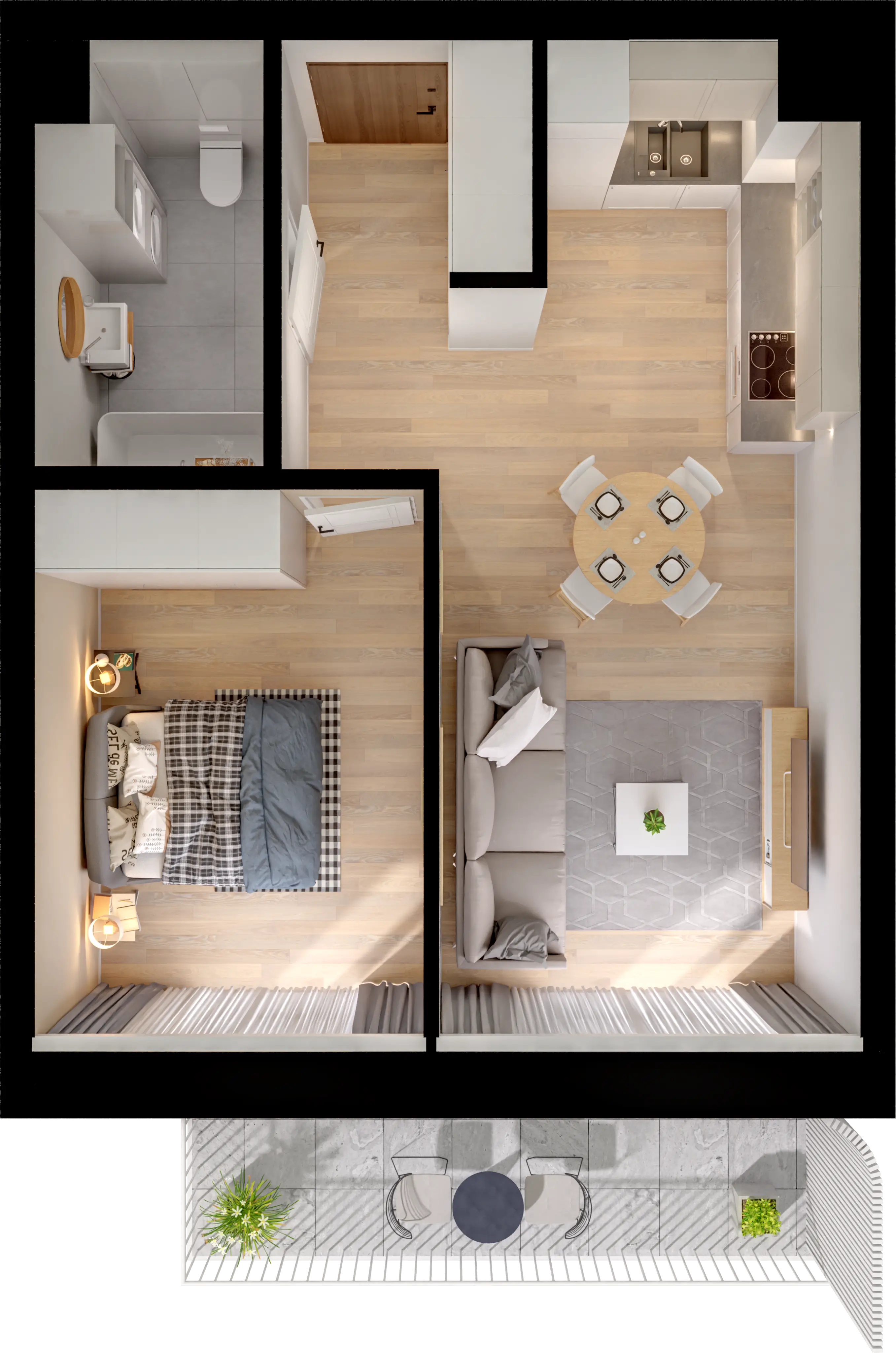 Single flat view