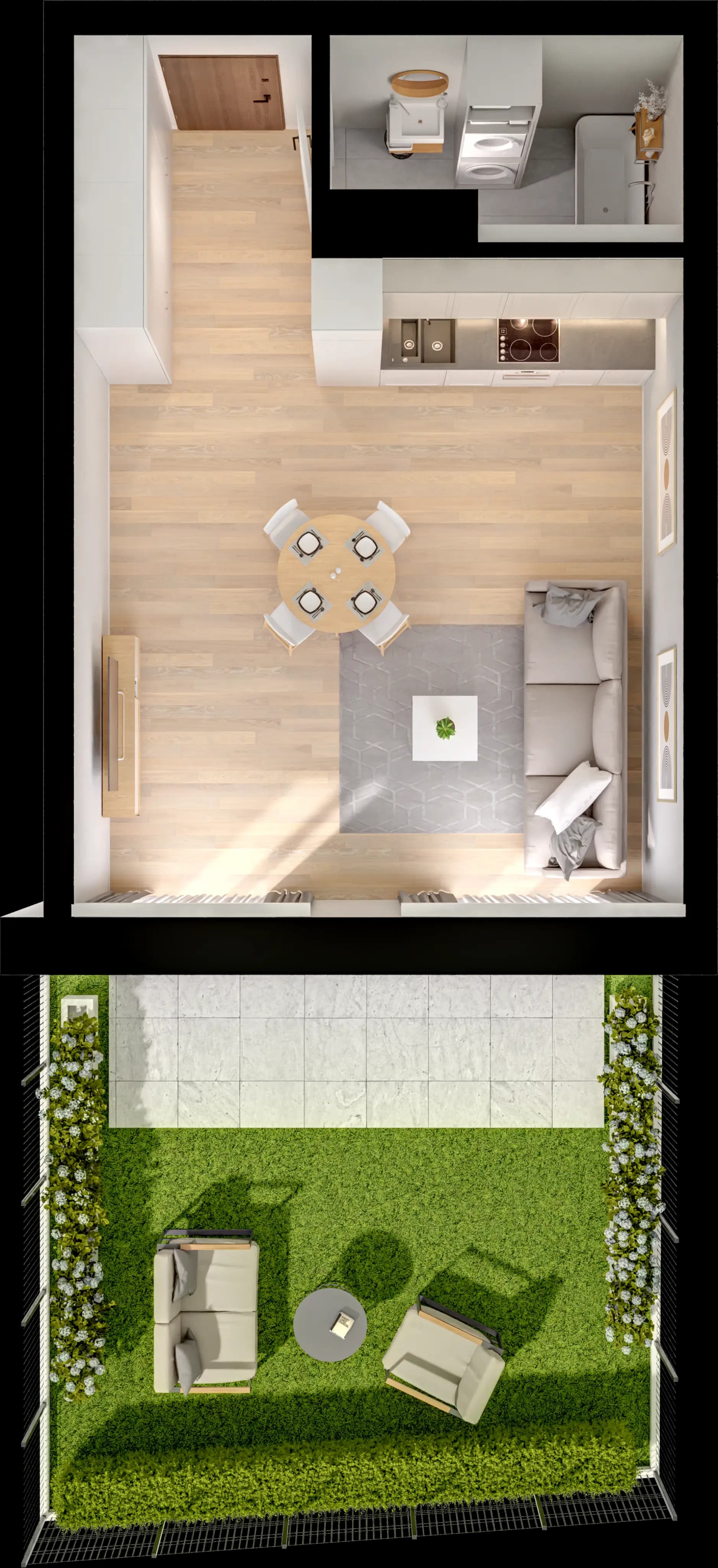 Single flat view