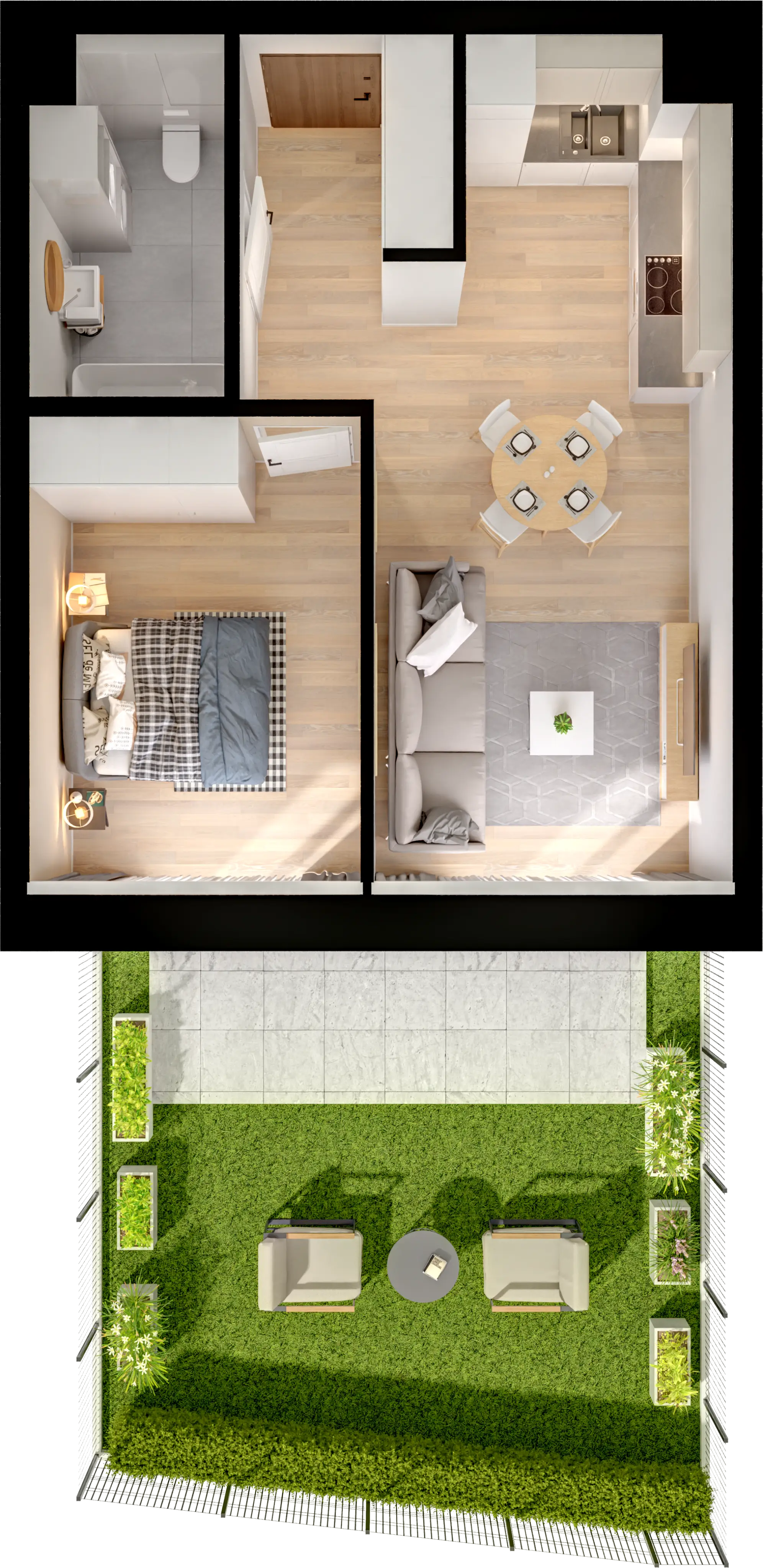 Single flat view