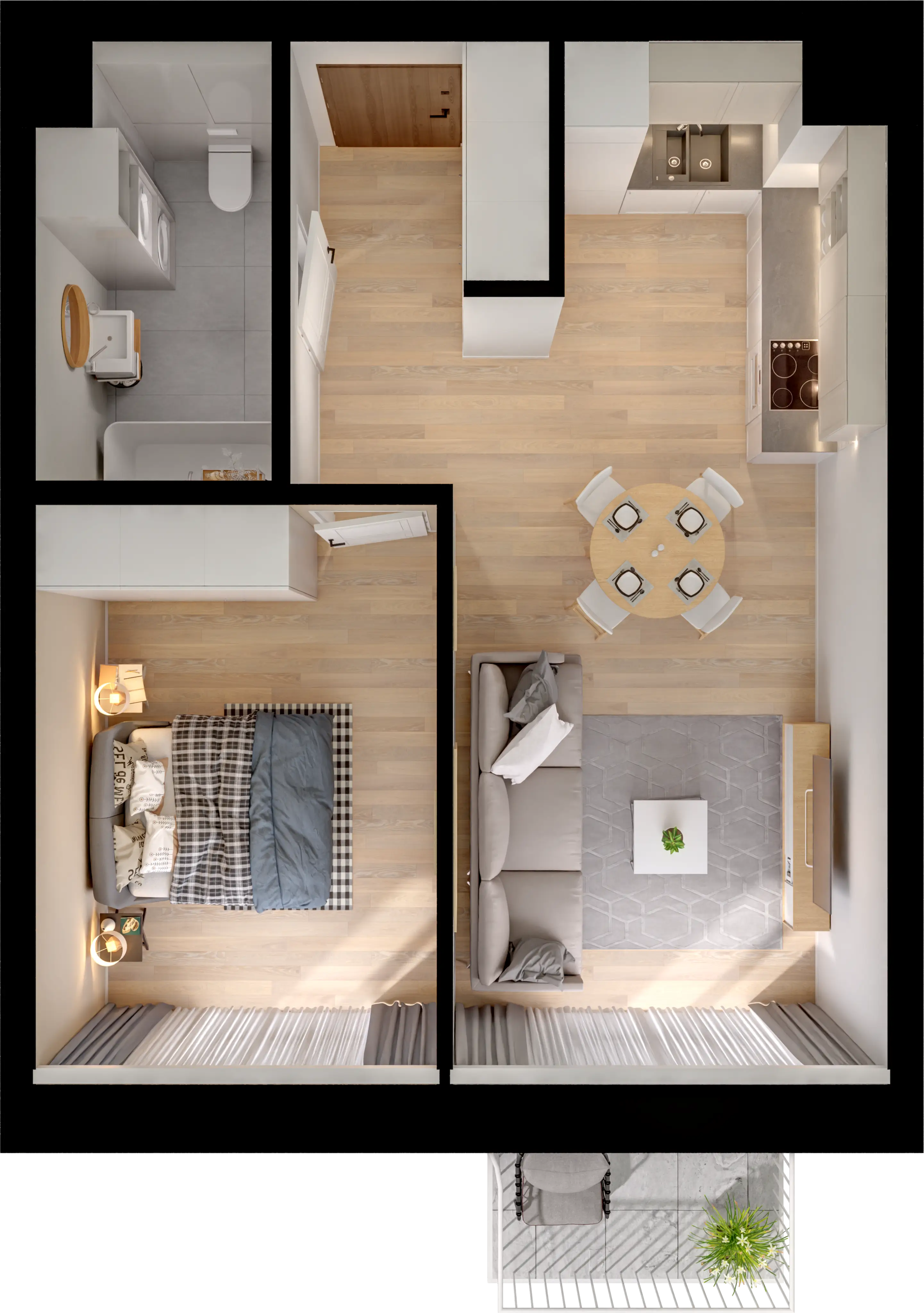 Single flat view