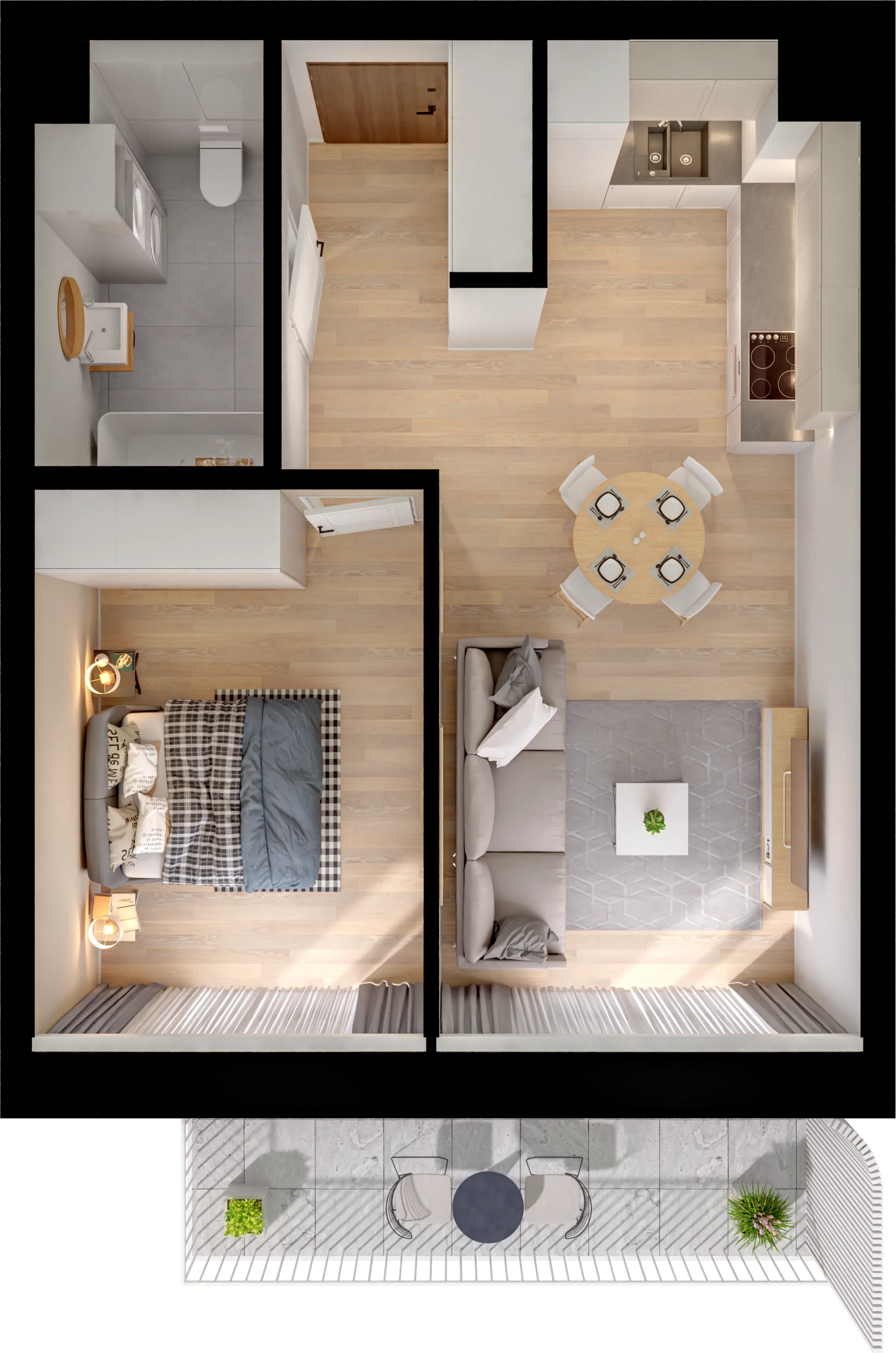 Single flat view
