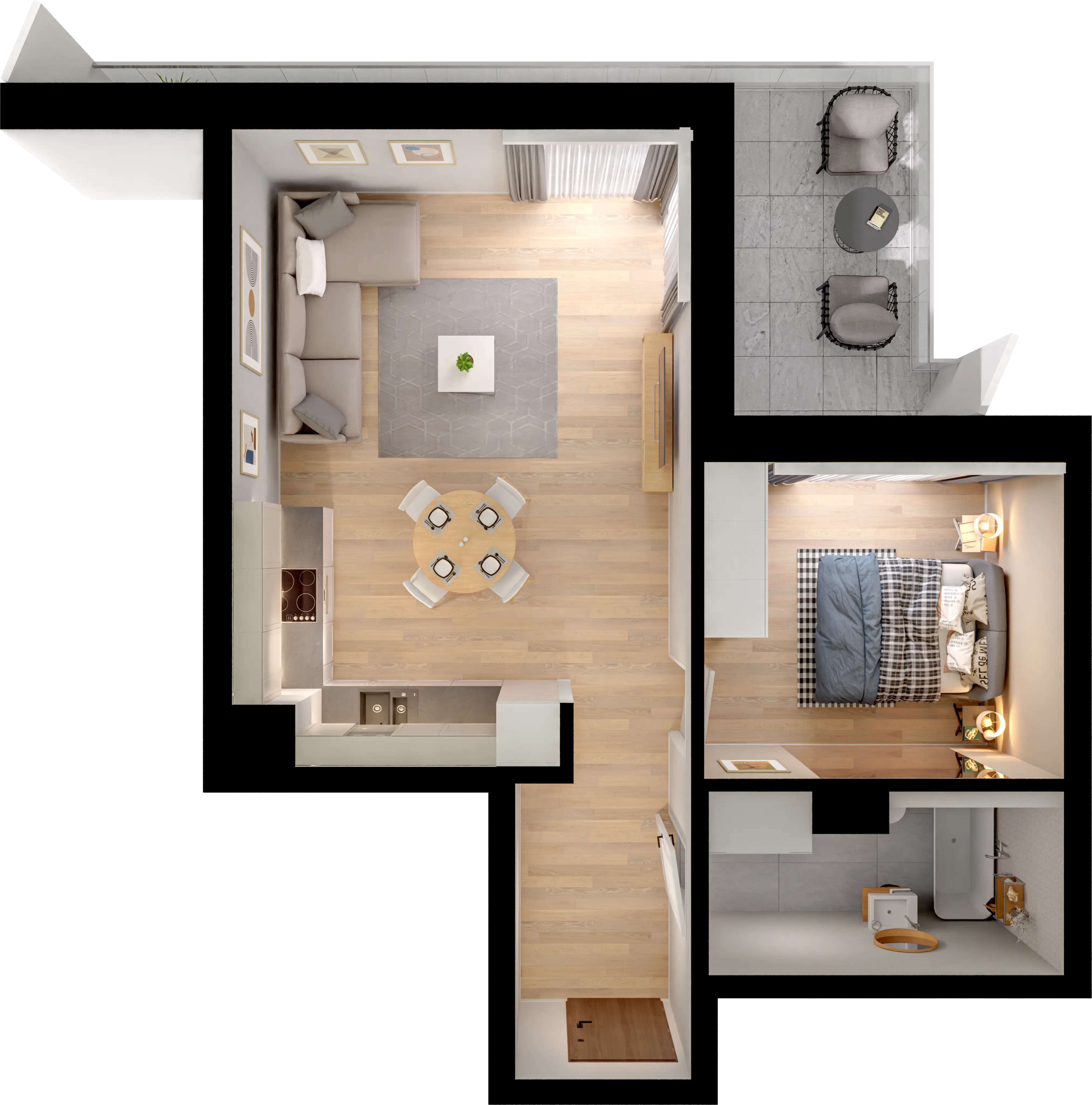 Single flat view