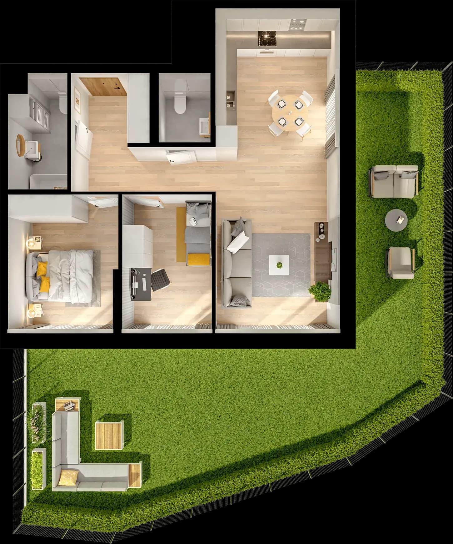 Single flat view