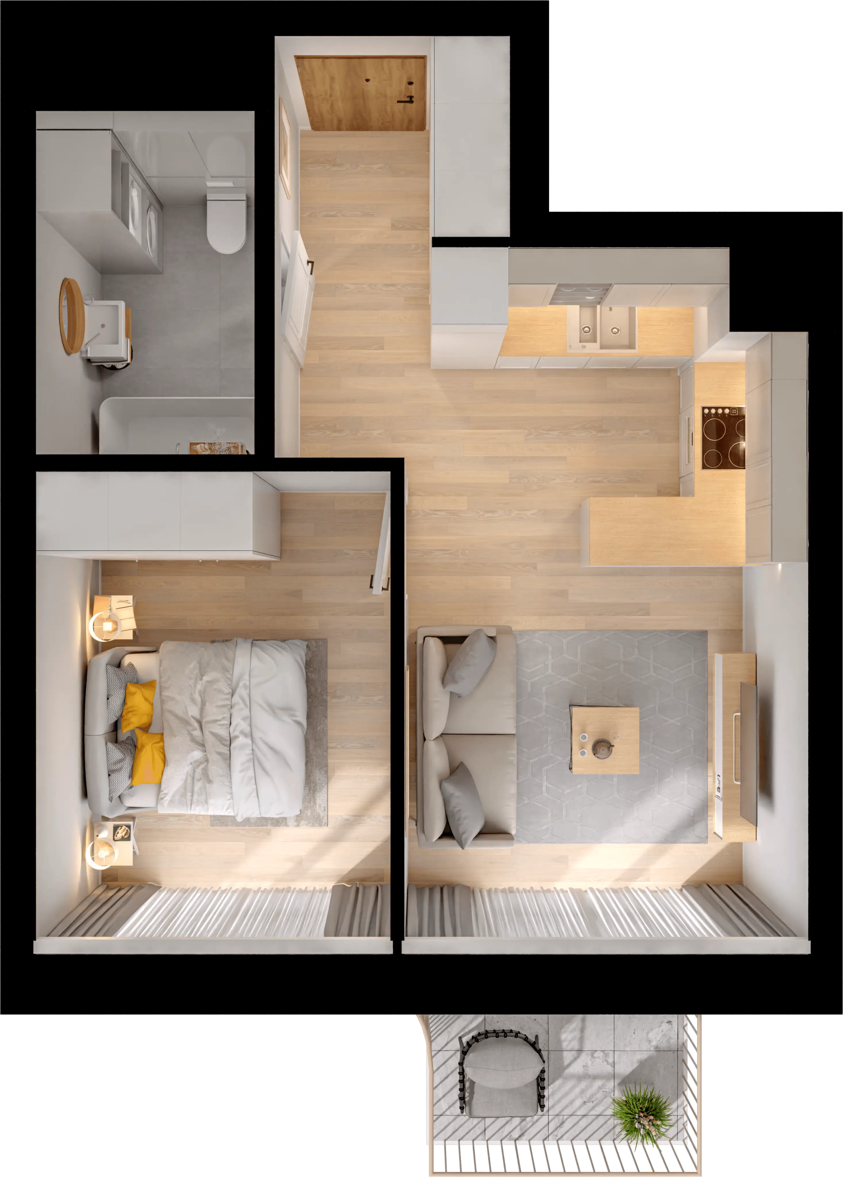 Single flat view