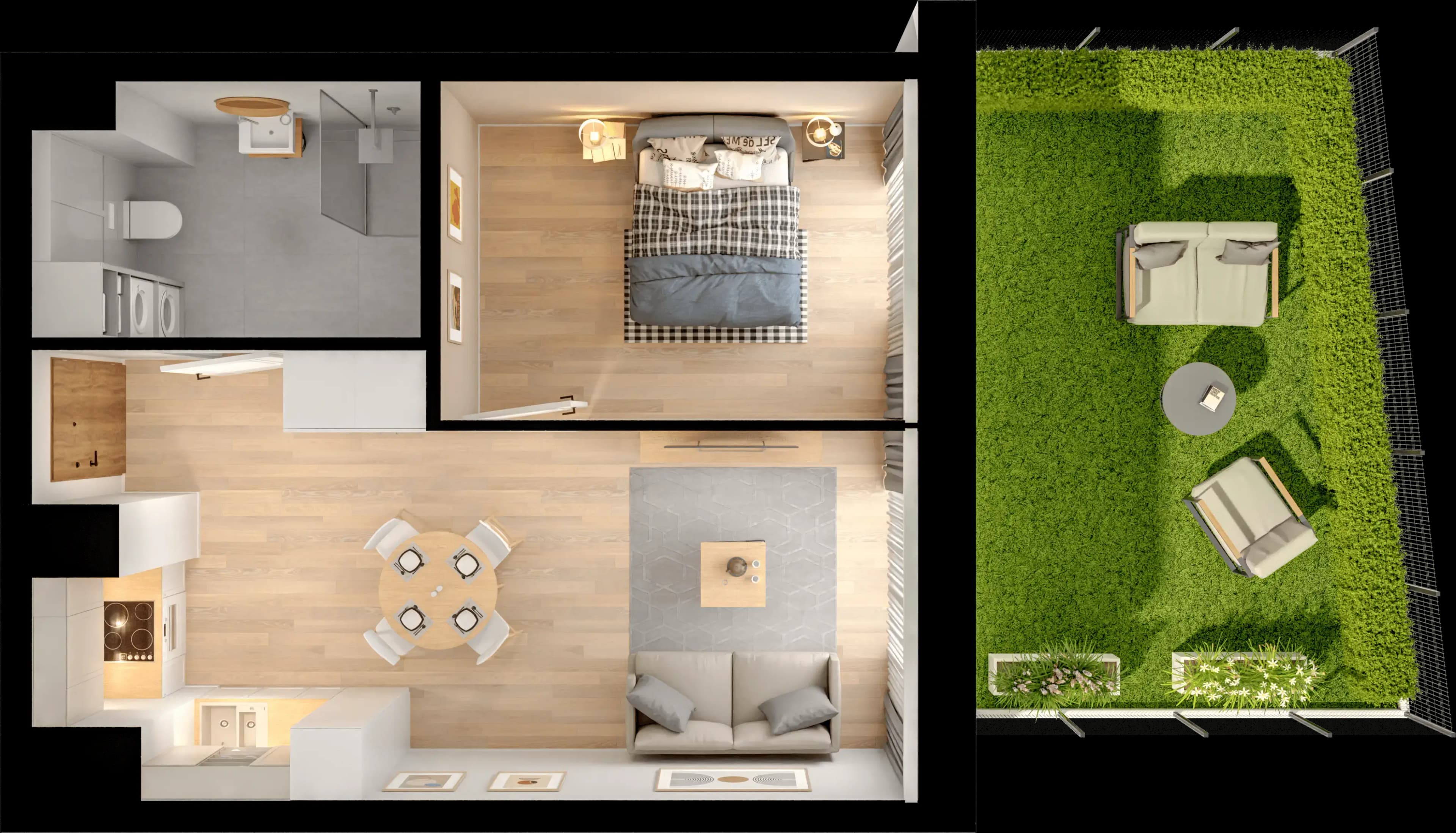 Single flat view