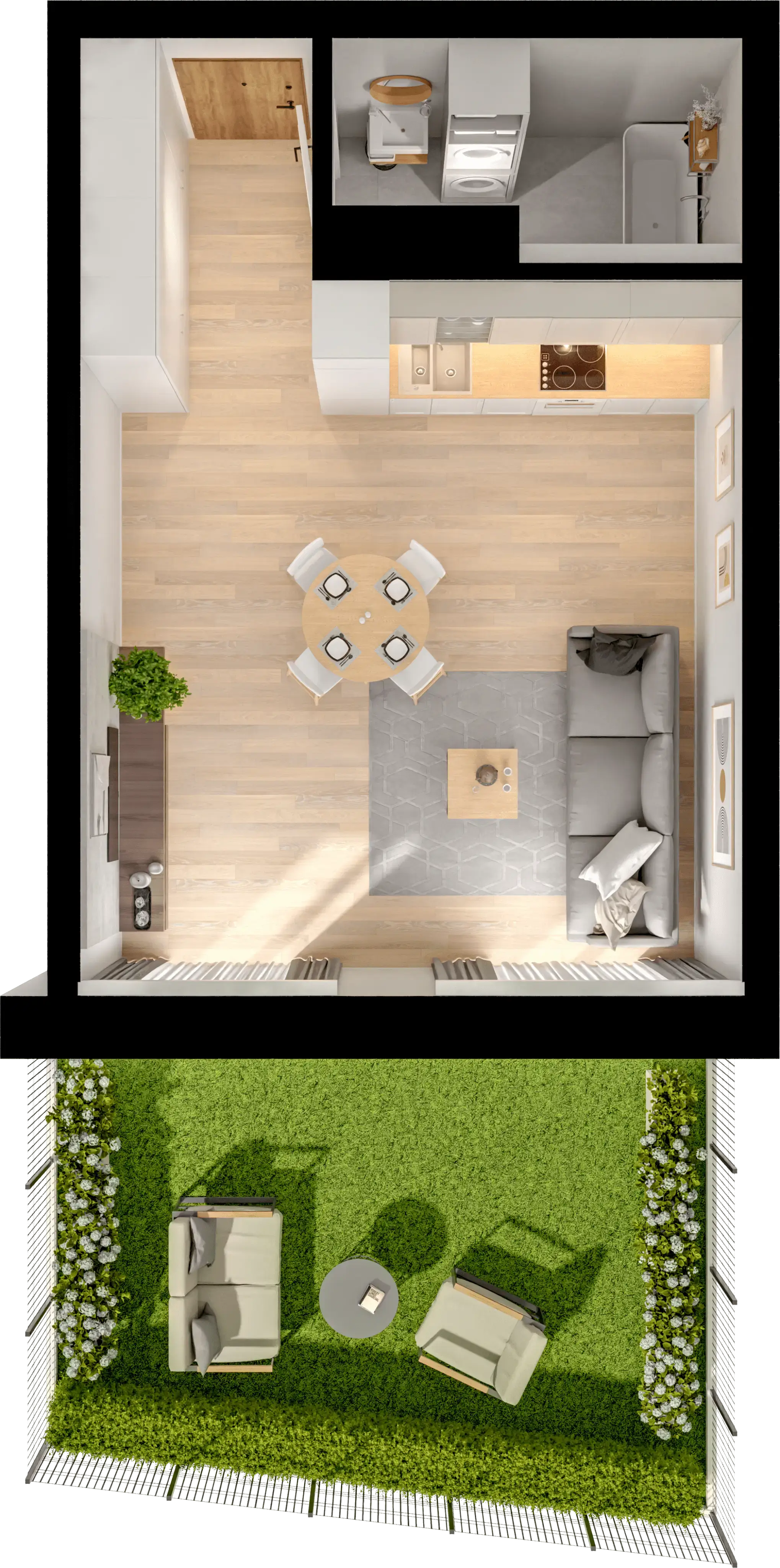 Single flat view