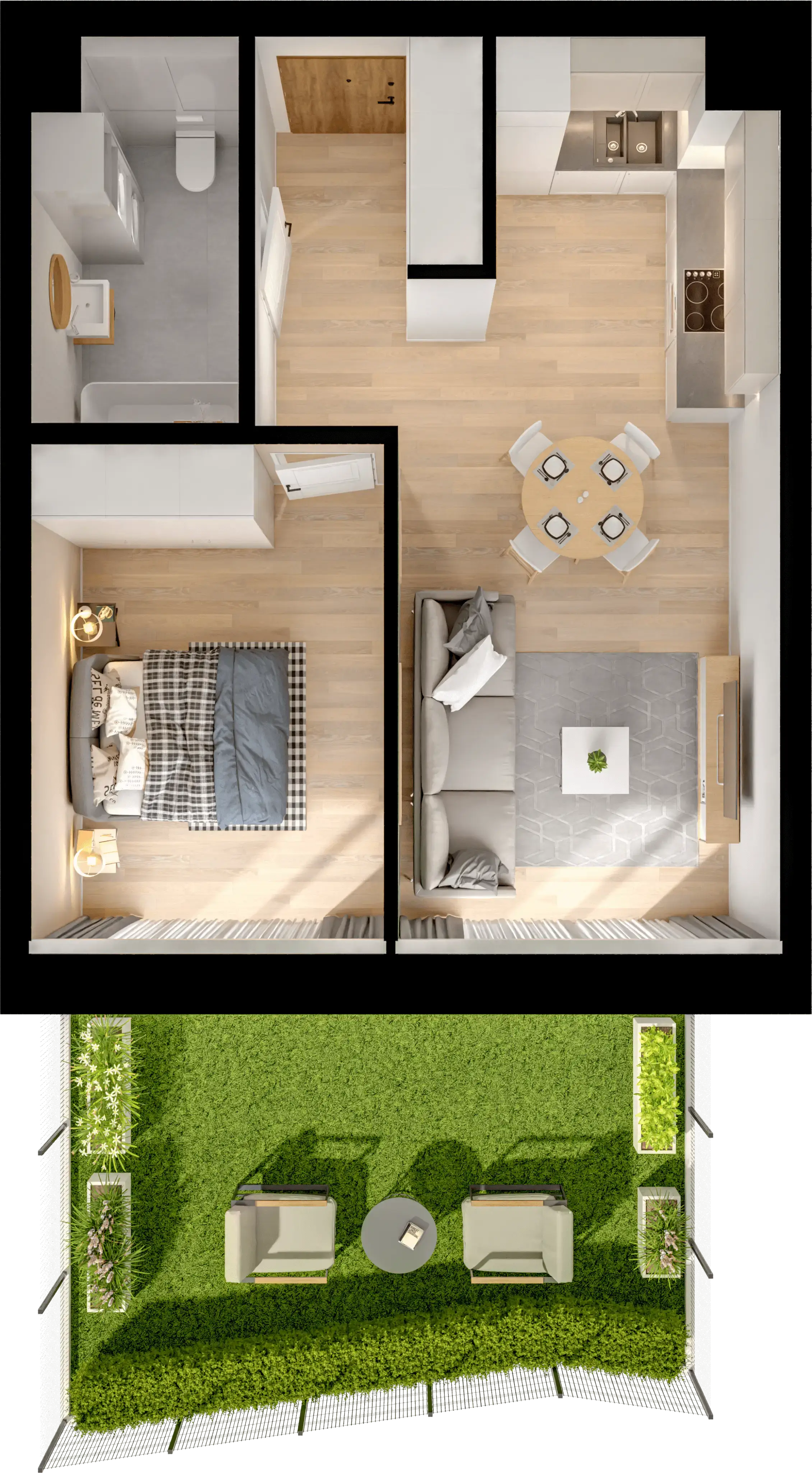 Single flat view