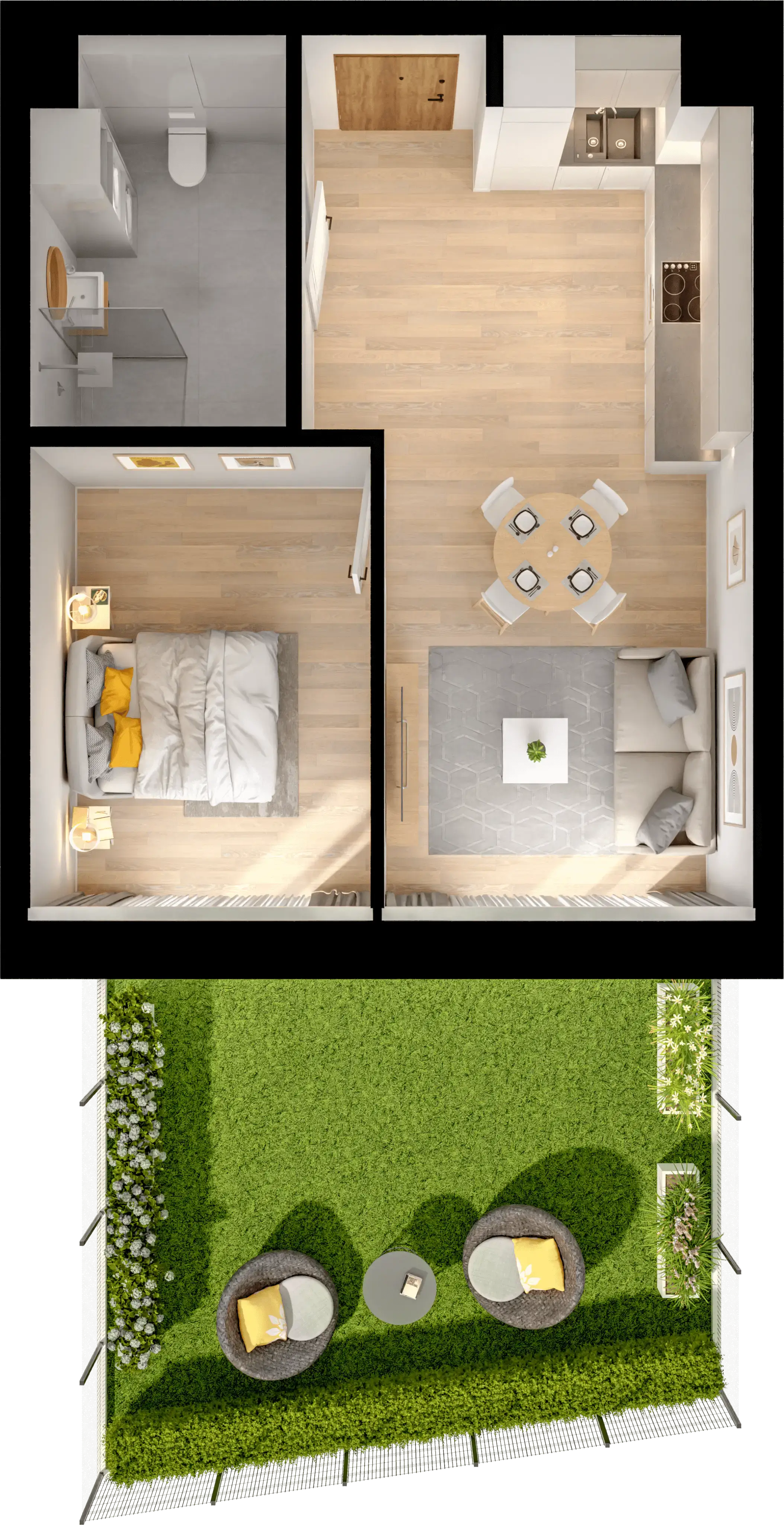 Single flat view