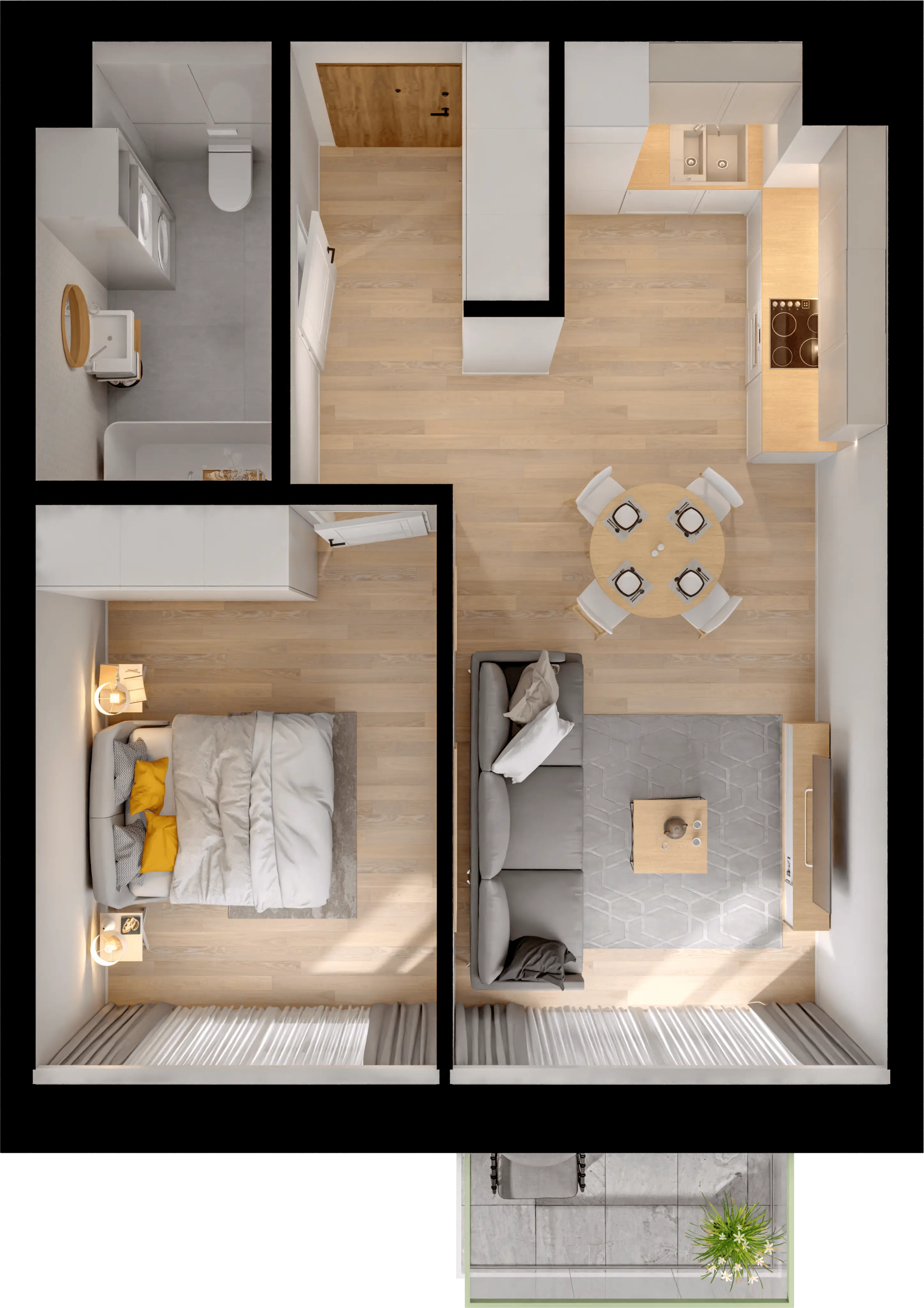 Single flat view