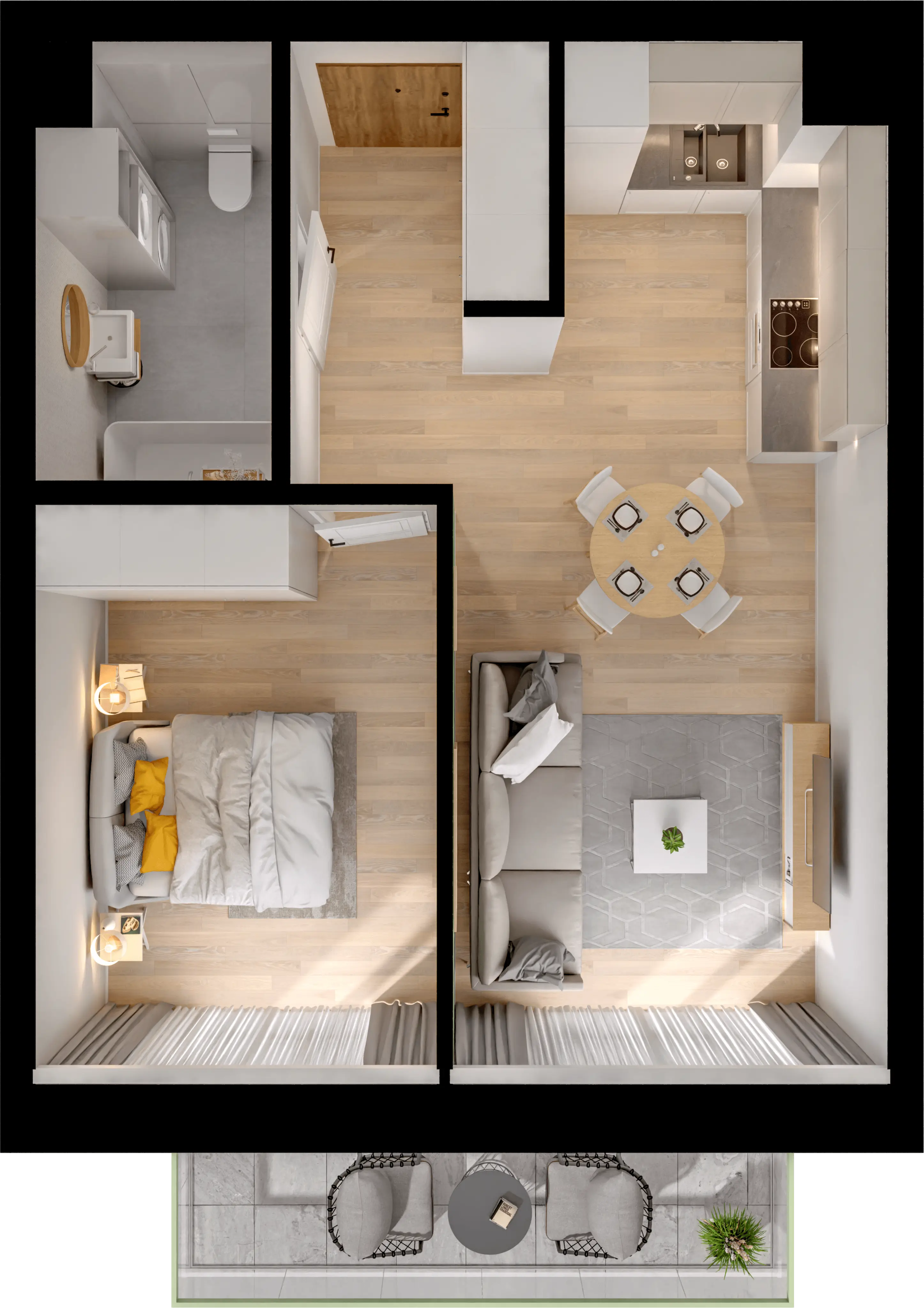 Single flat view