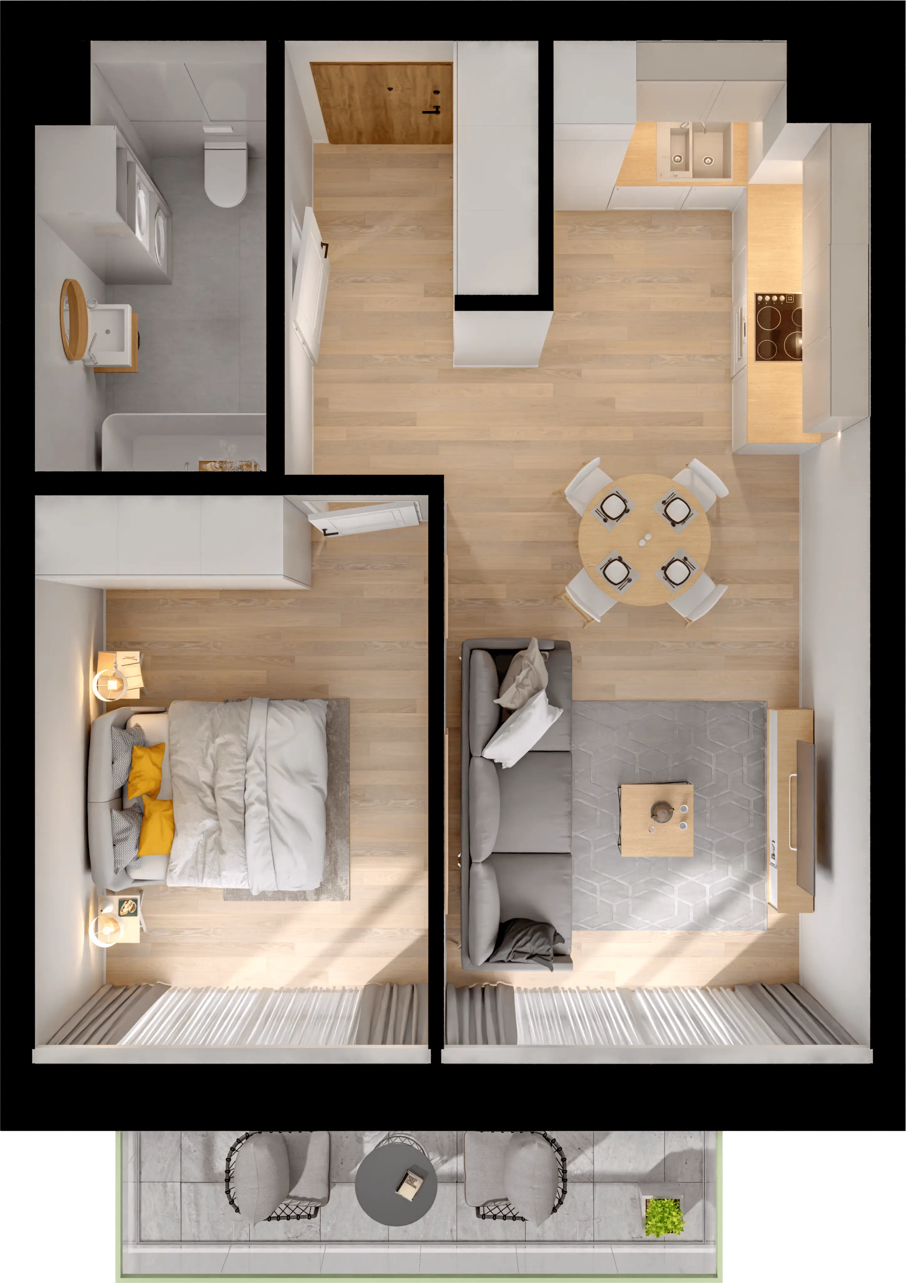 Single flat view