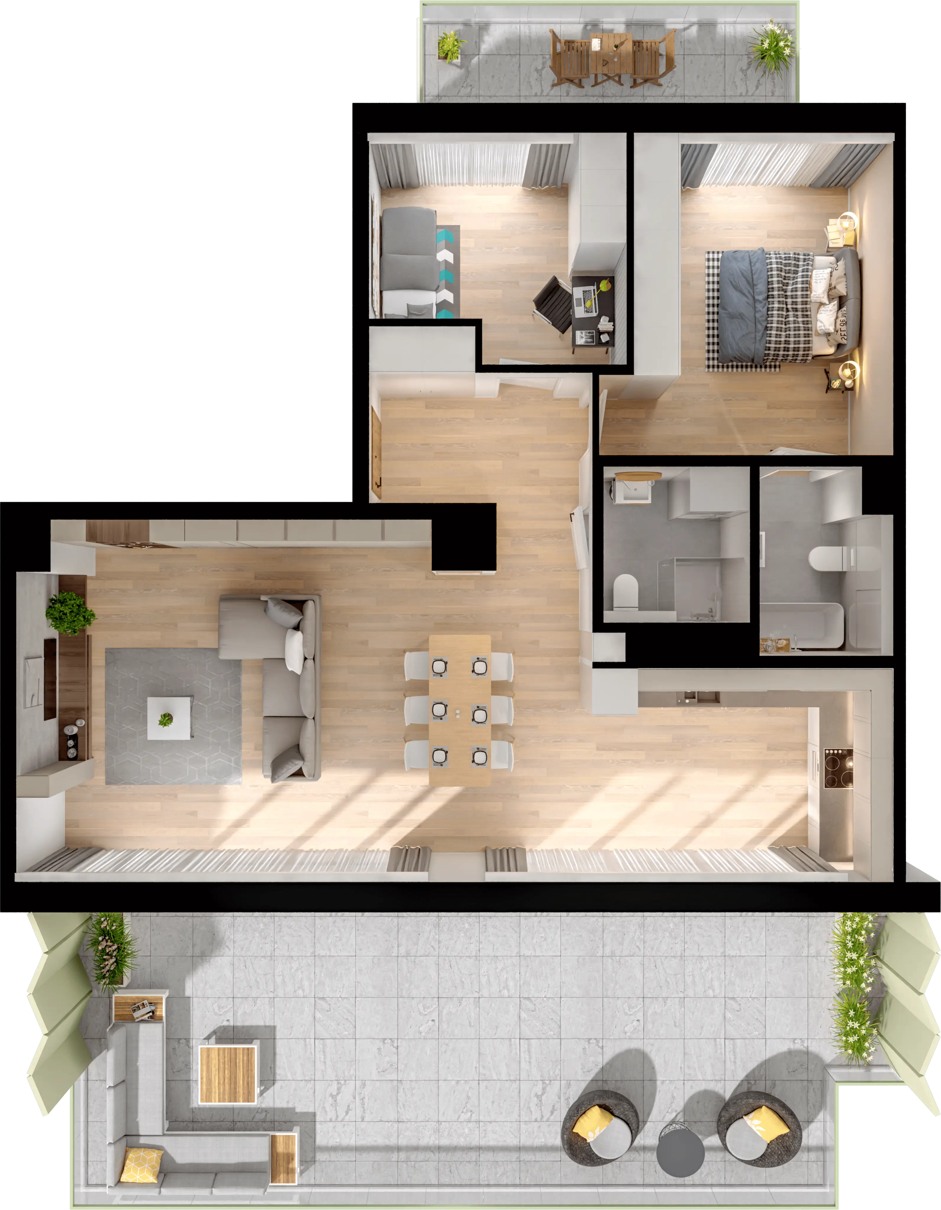 Single flat view