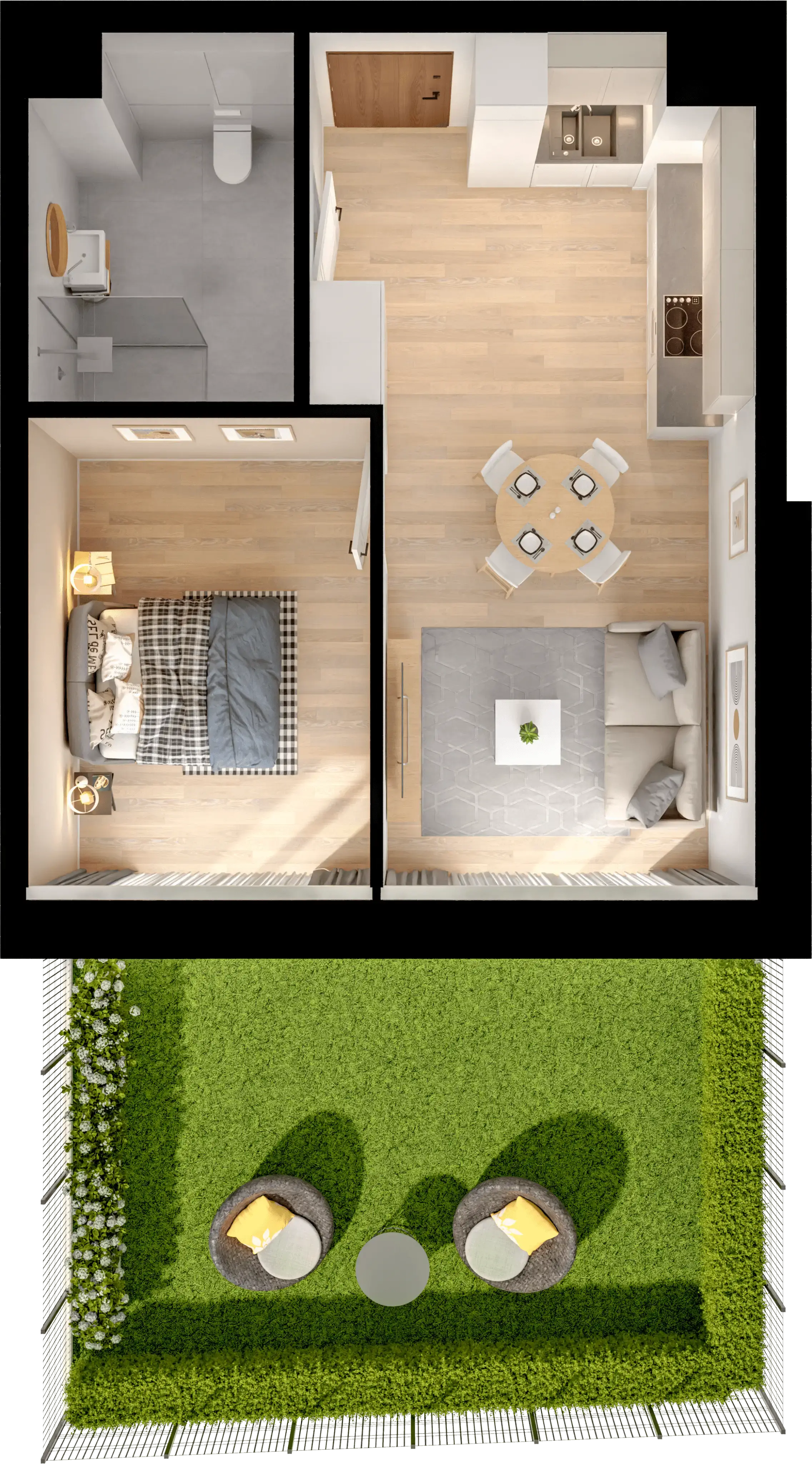 Single flat view