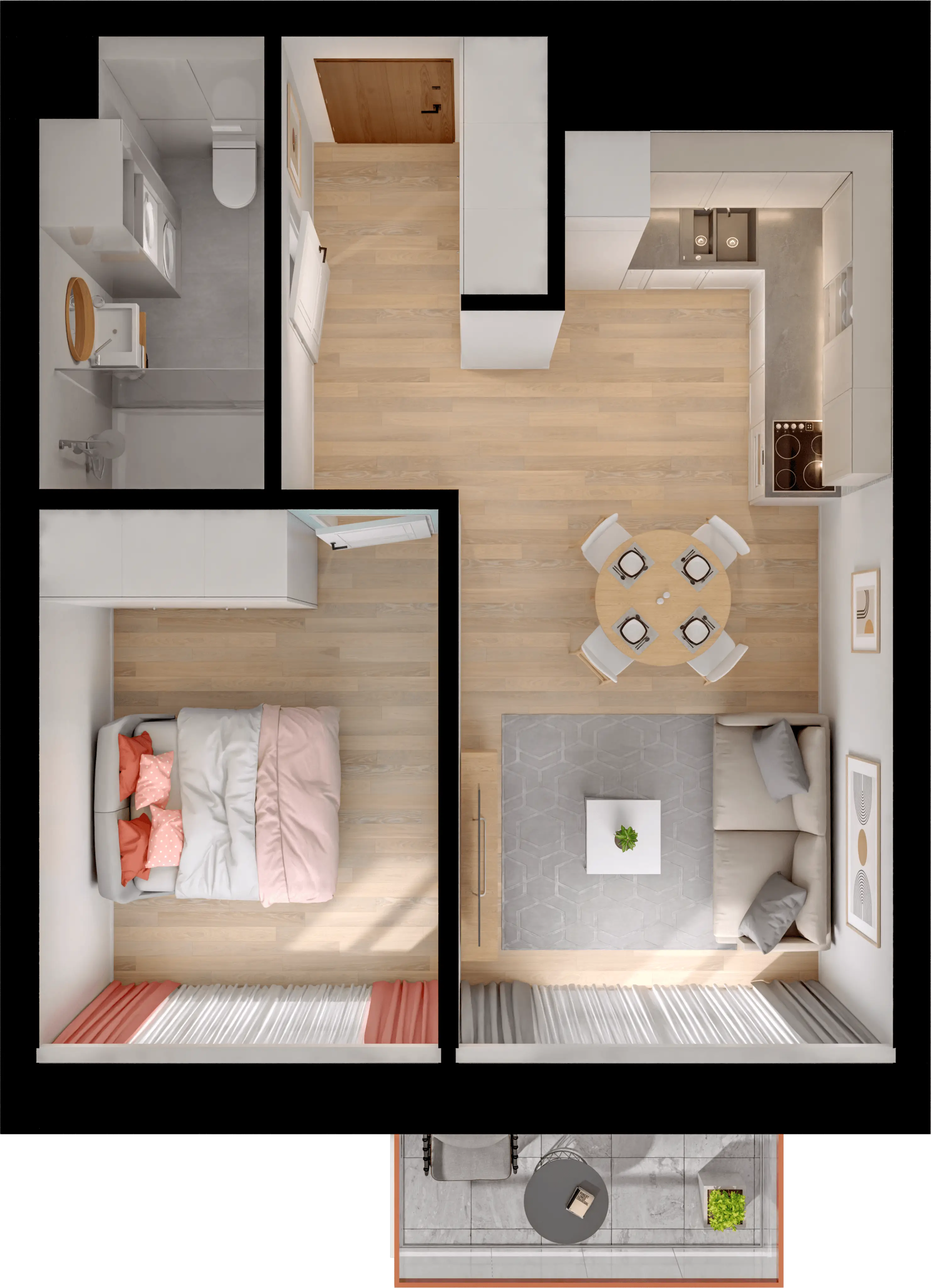 Single flat view