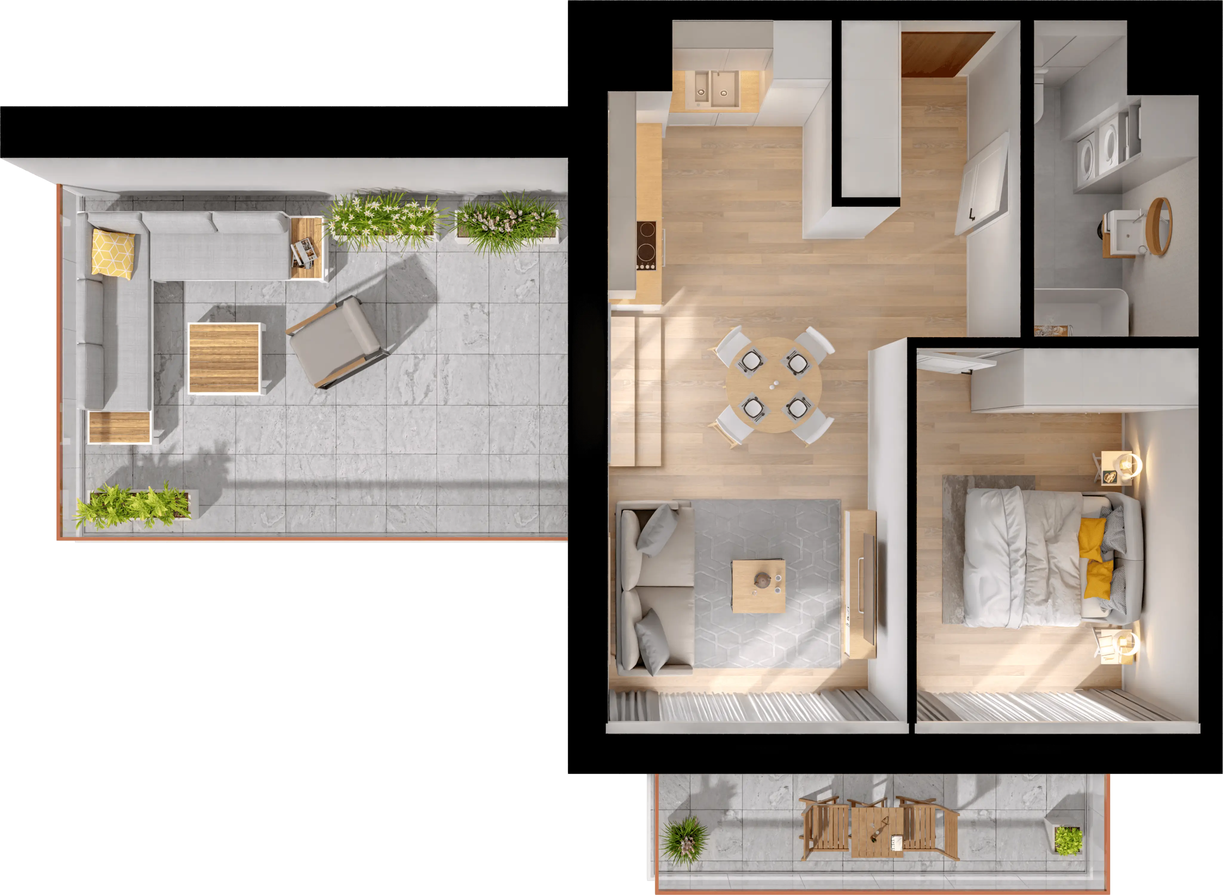 Single flat view