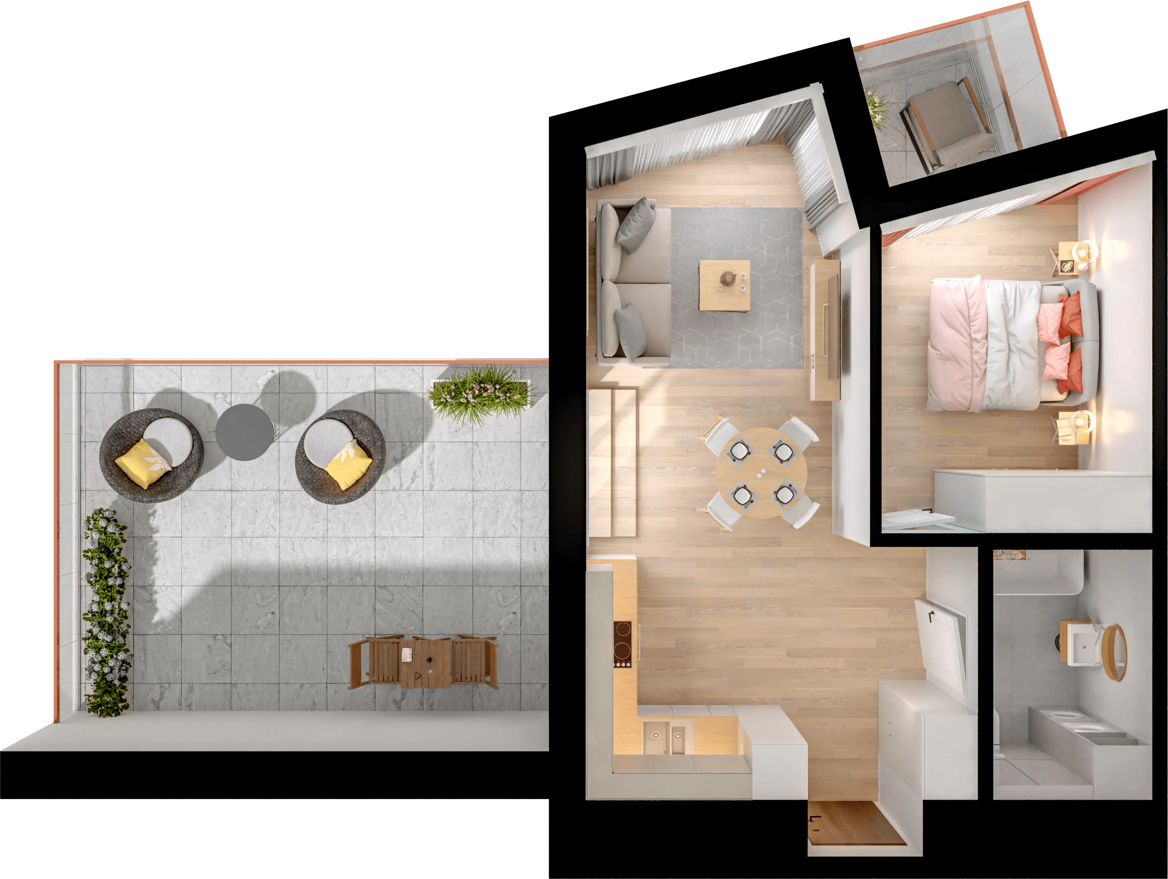 Single flat view