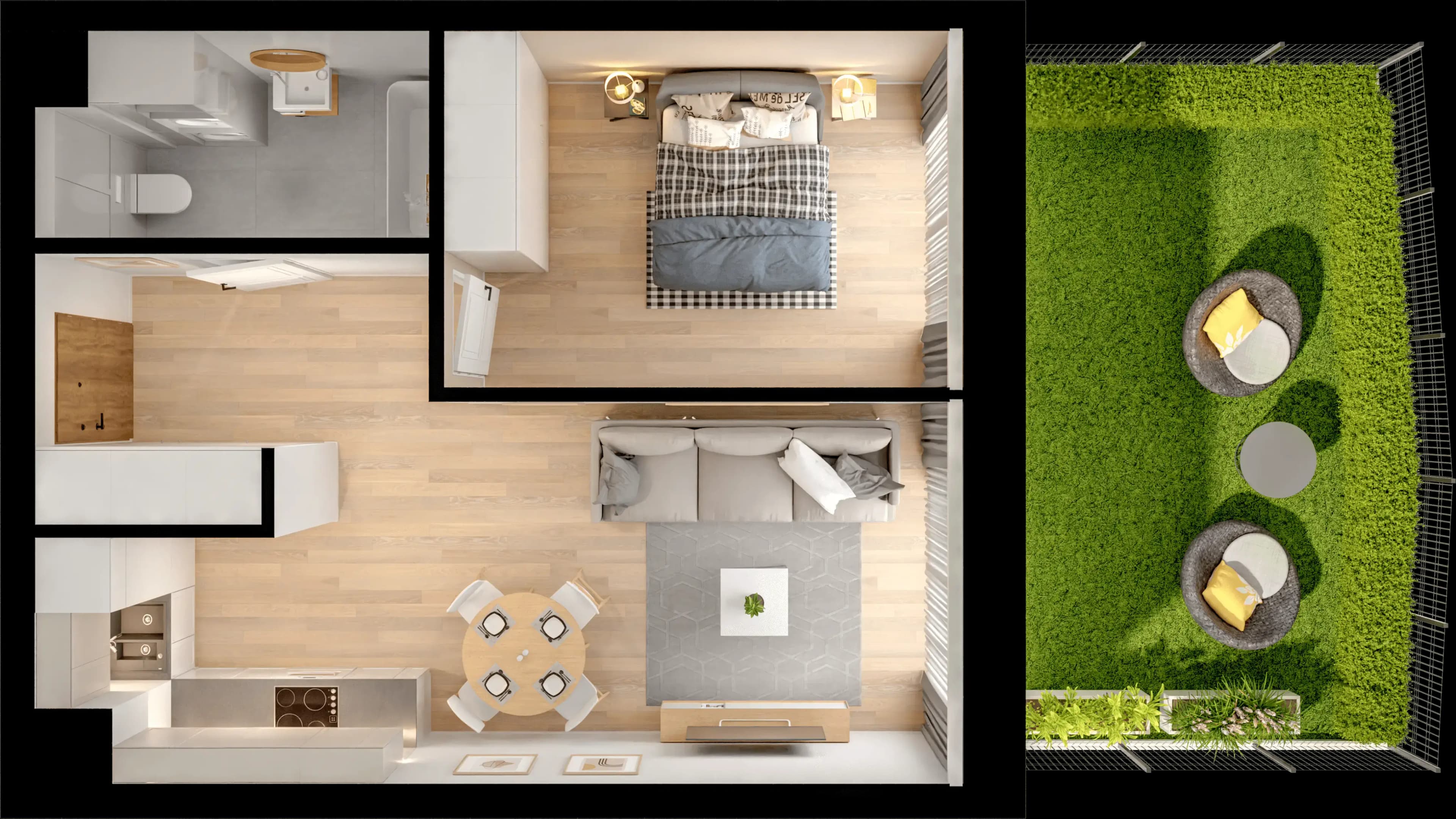 Single flat view