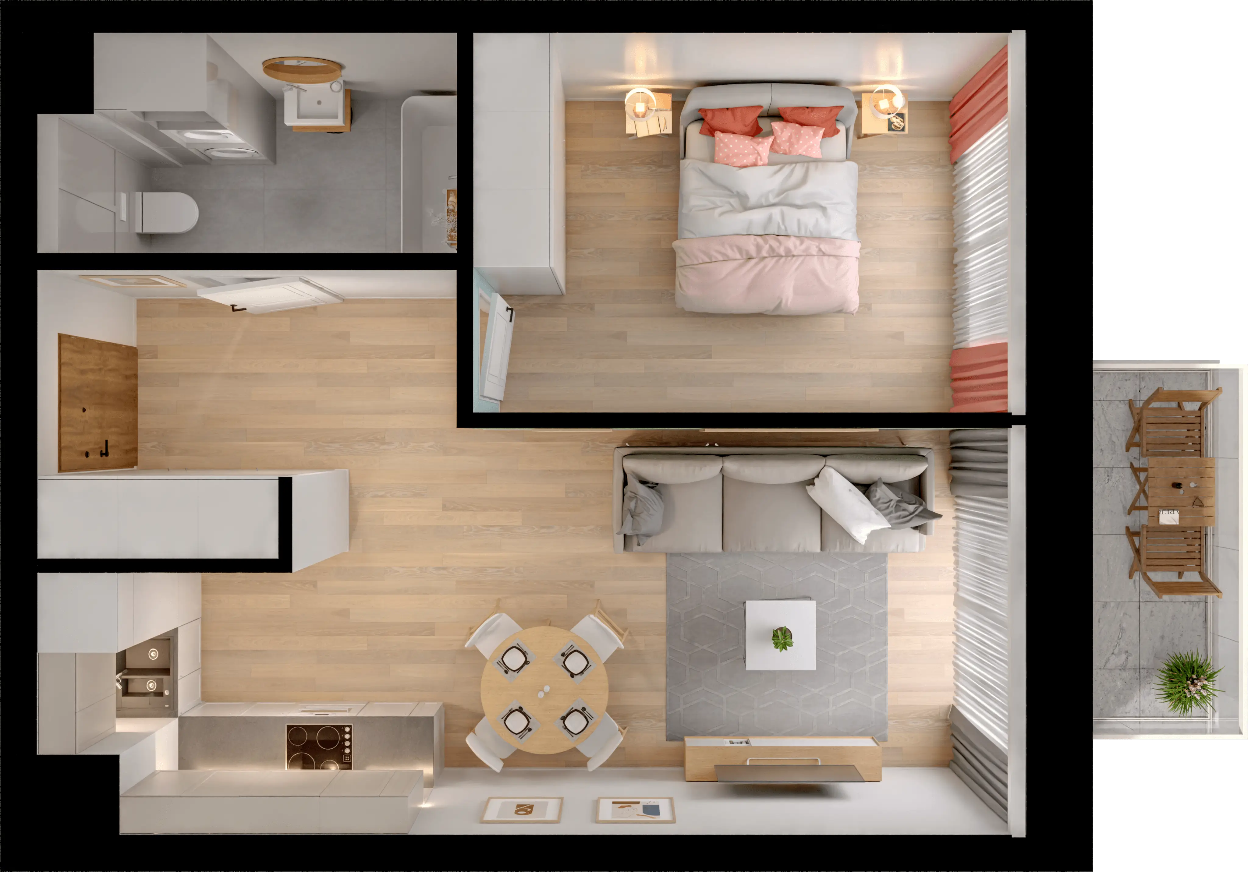 Single flat view