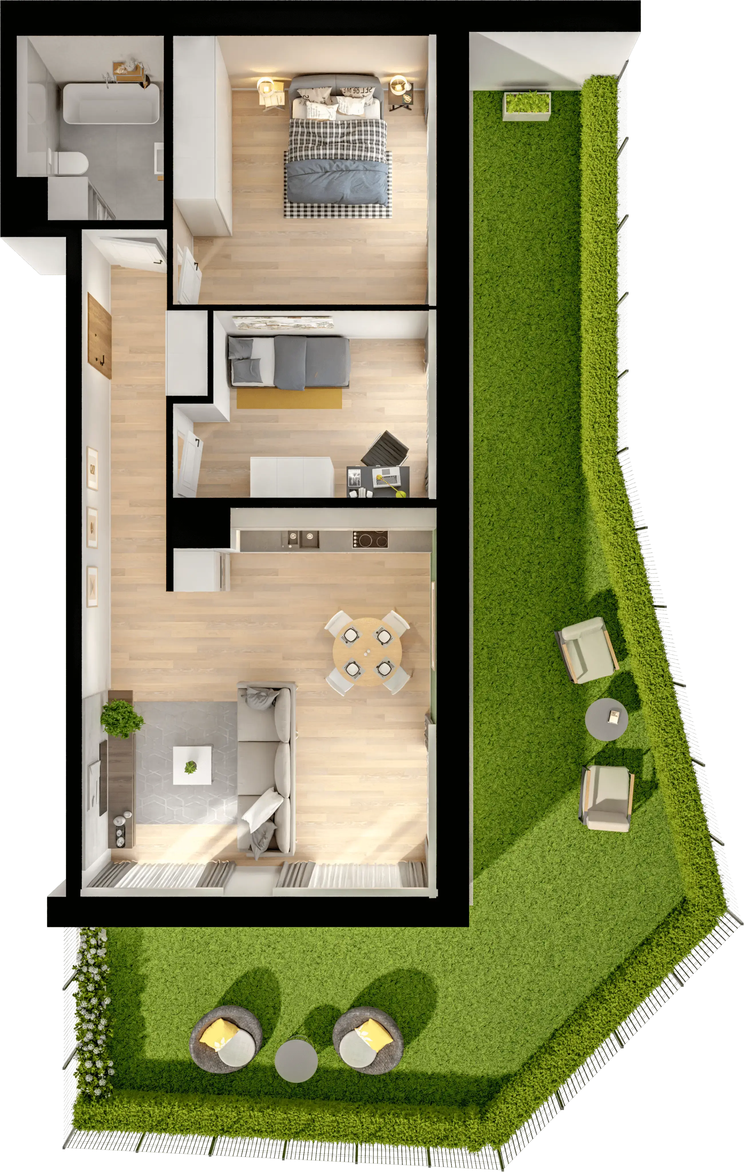 Single flat view