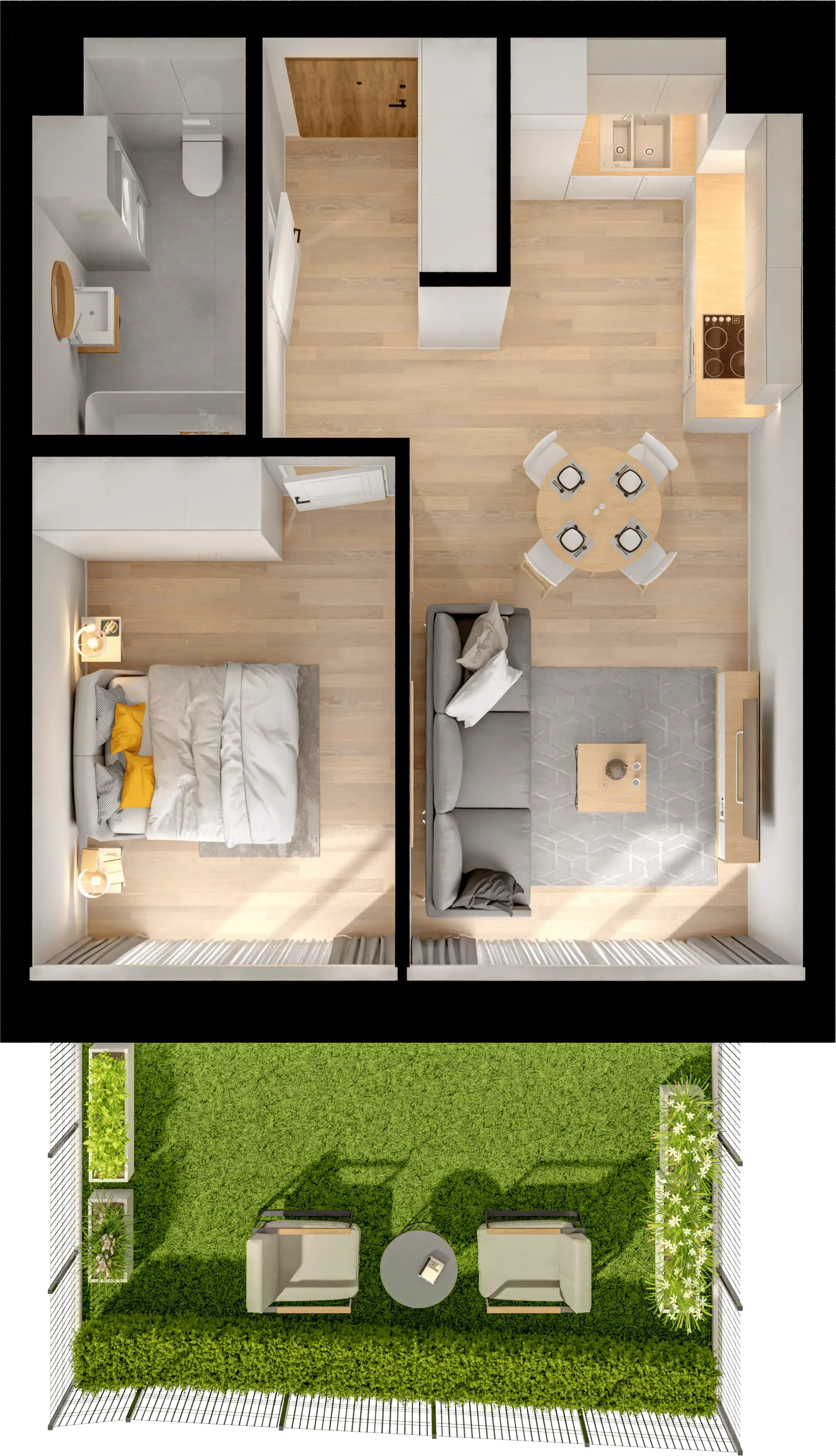 Single flat view