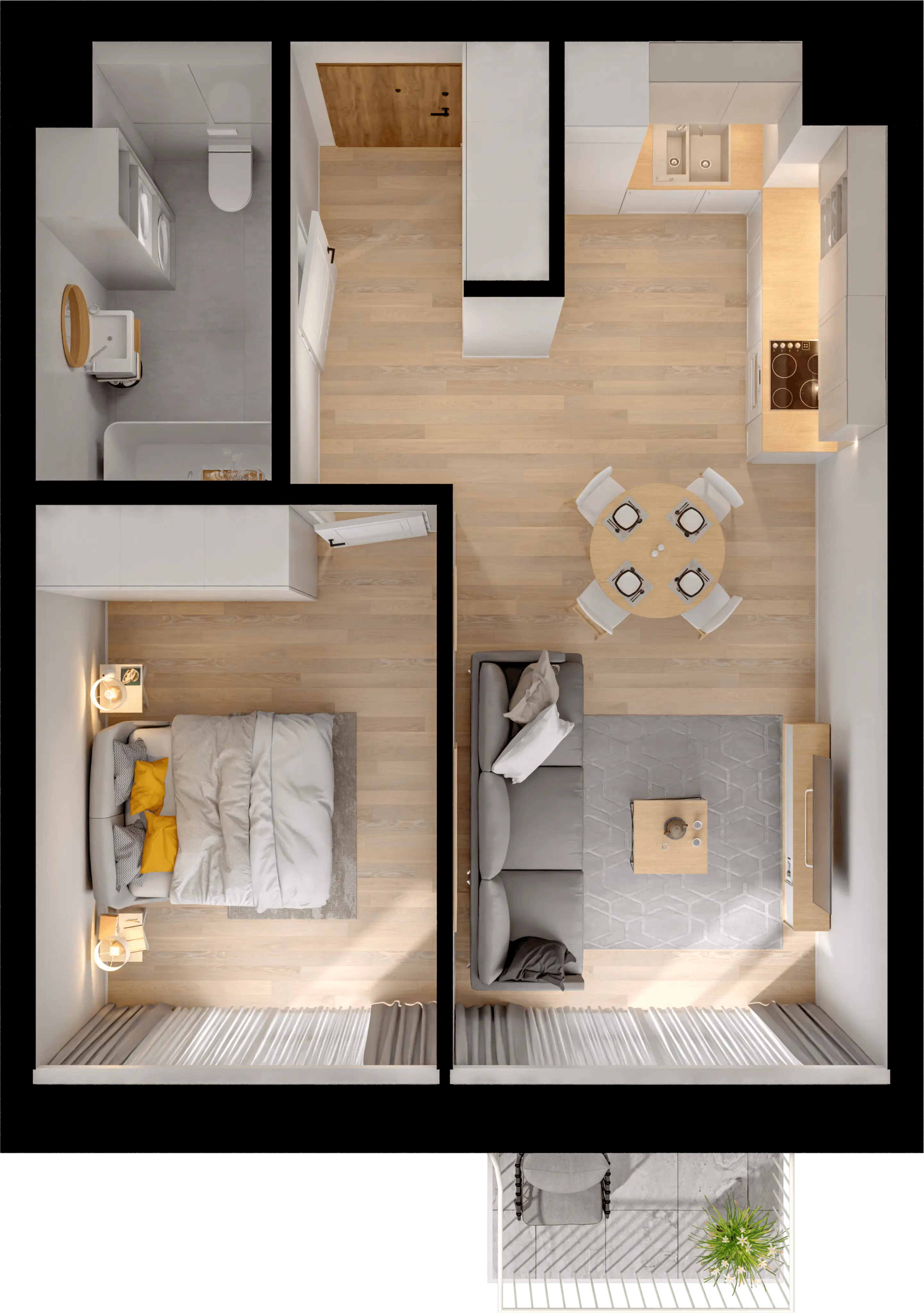 Single flat view