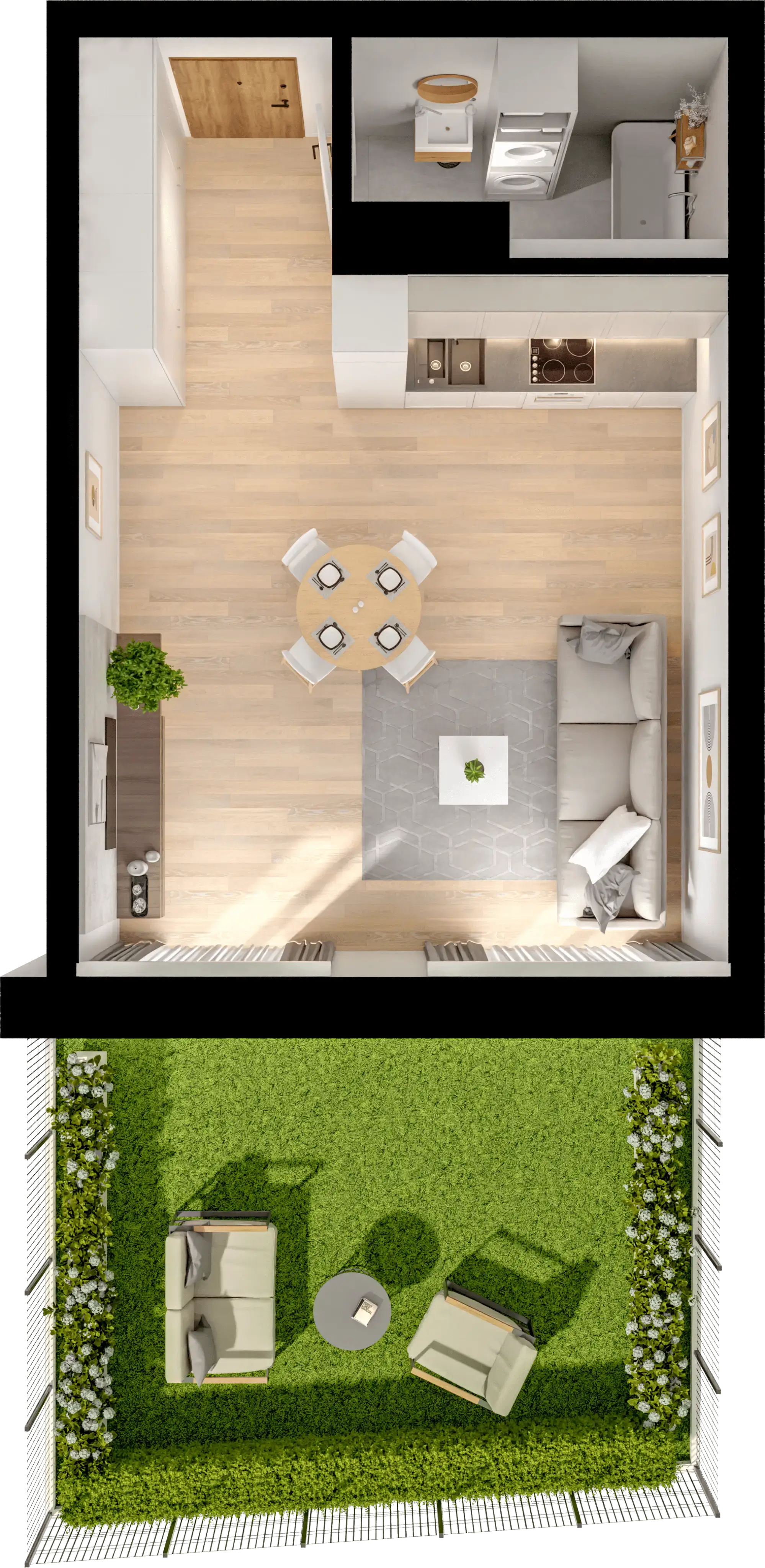 Single flat view