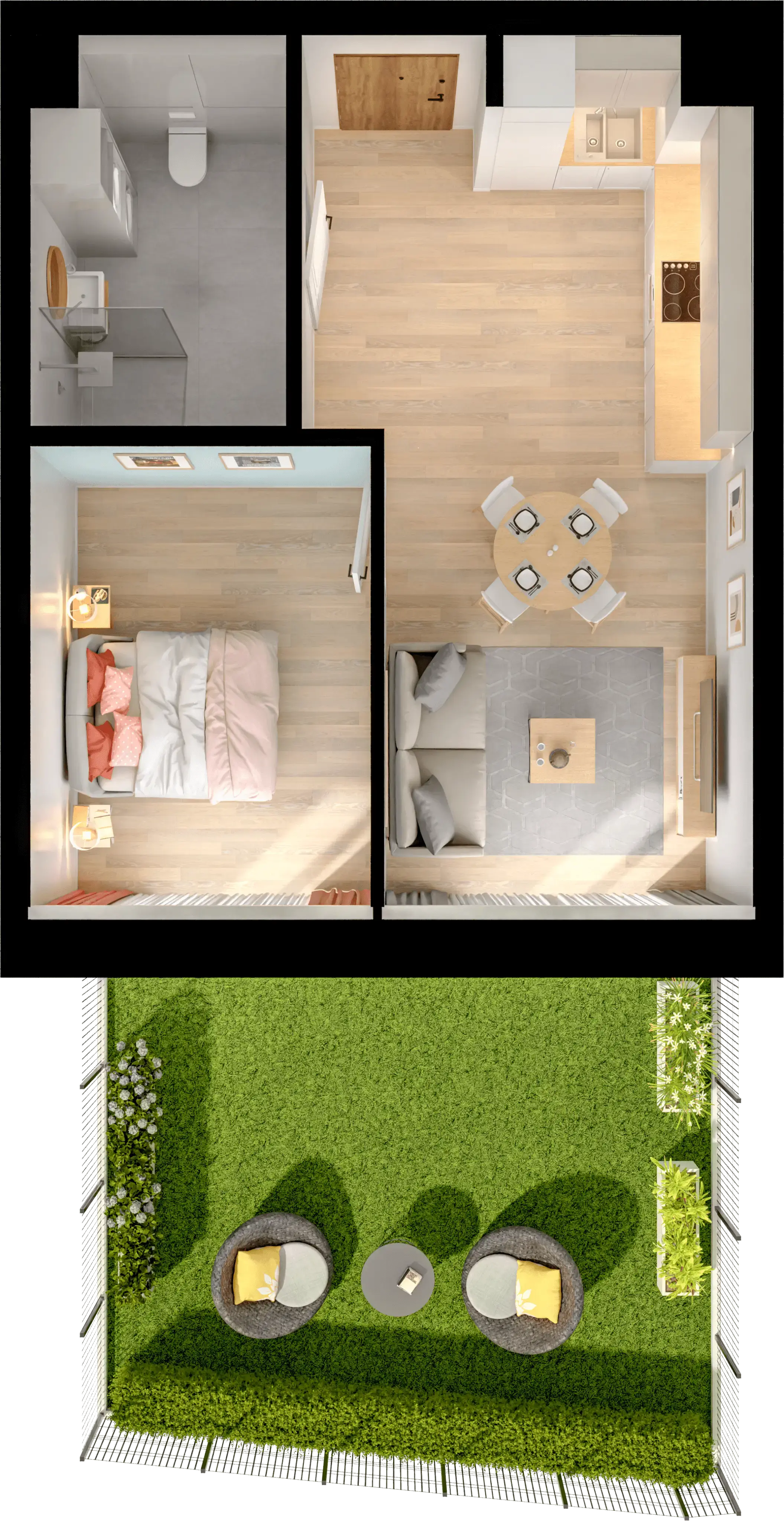 Single flat view