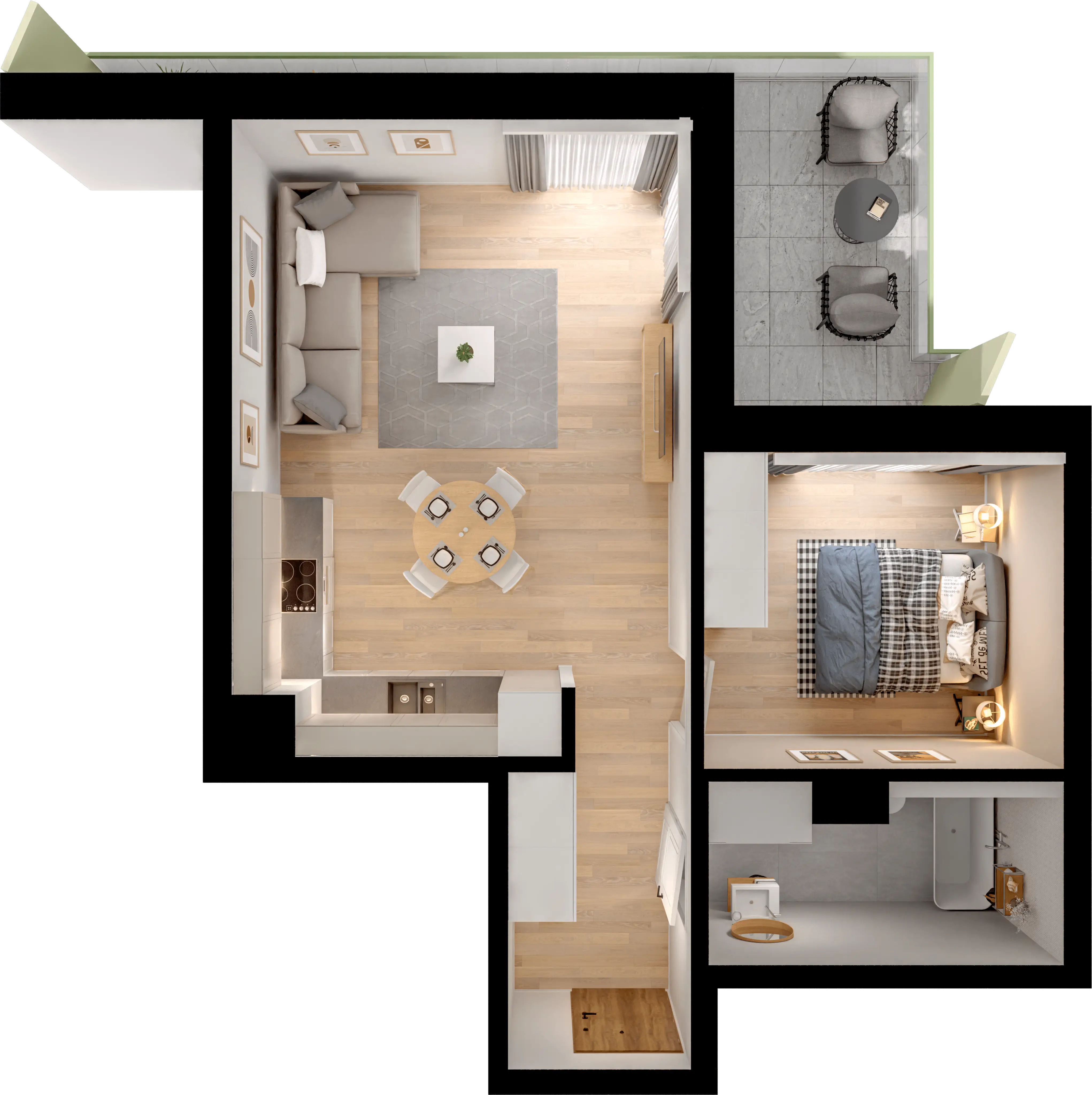 Single flat view