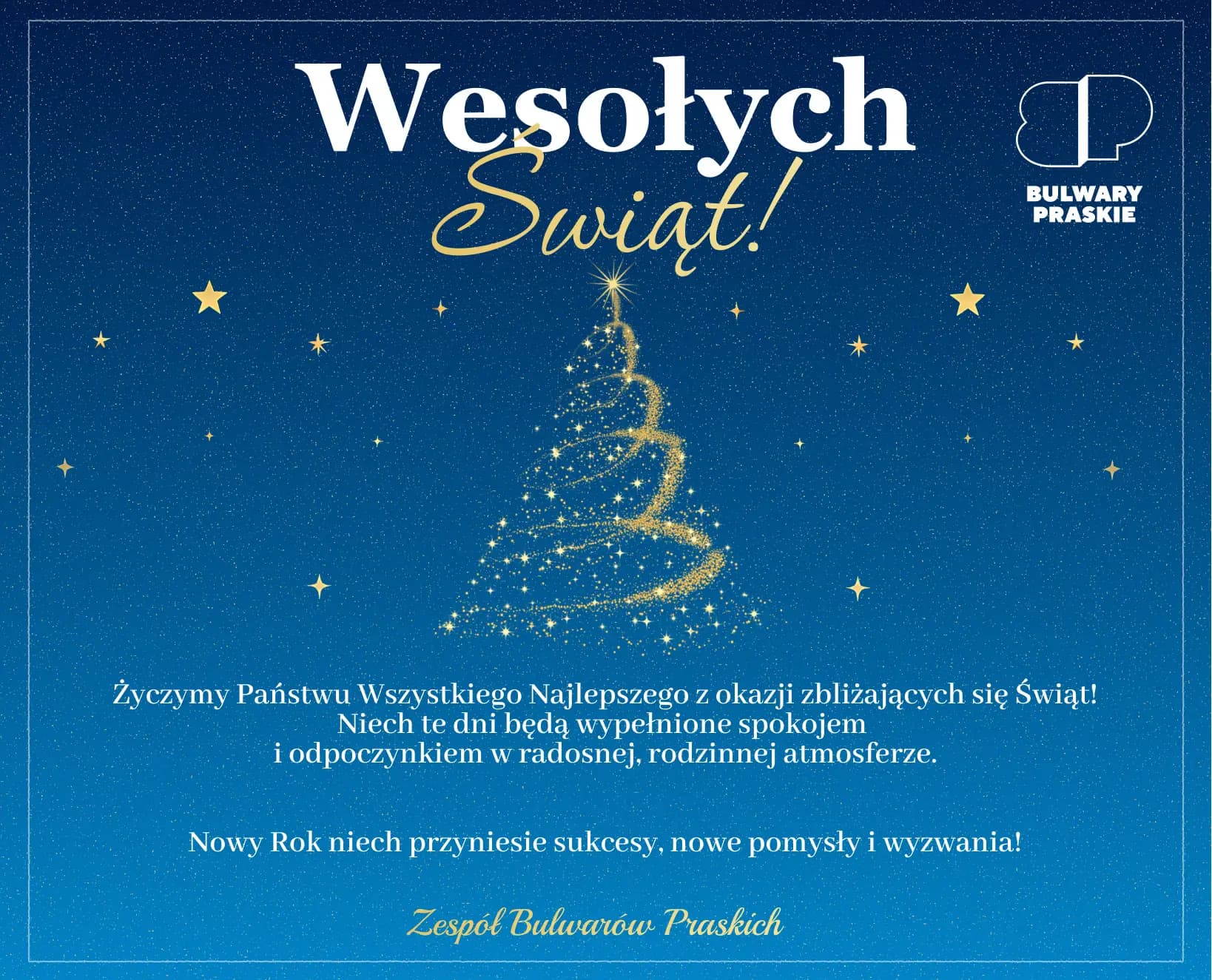 Wesołych Świąt życzą Bulwary Praskie