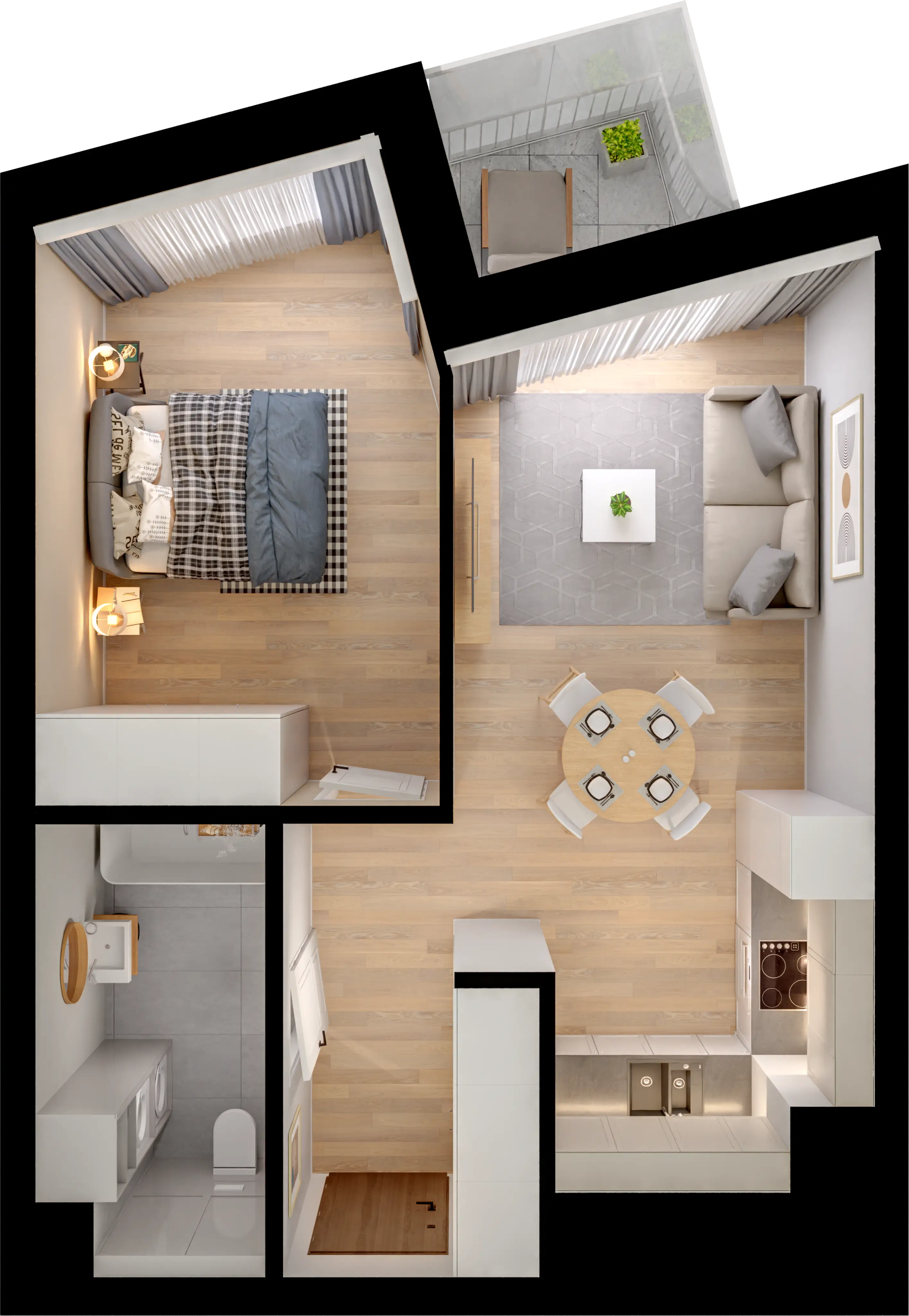 Single flat view