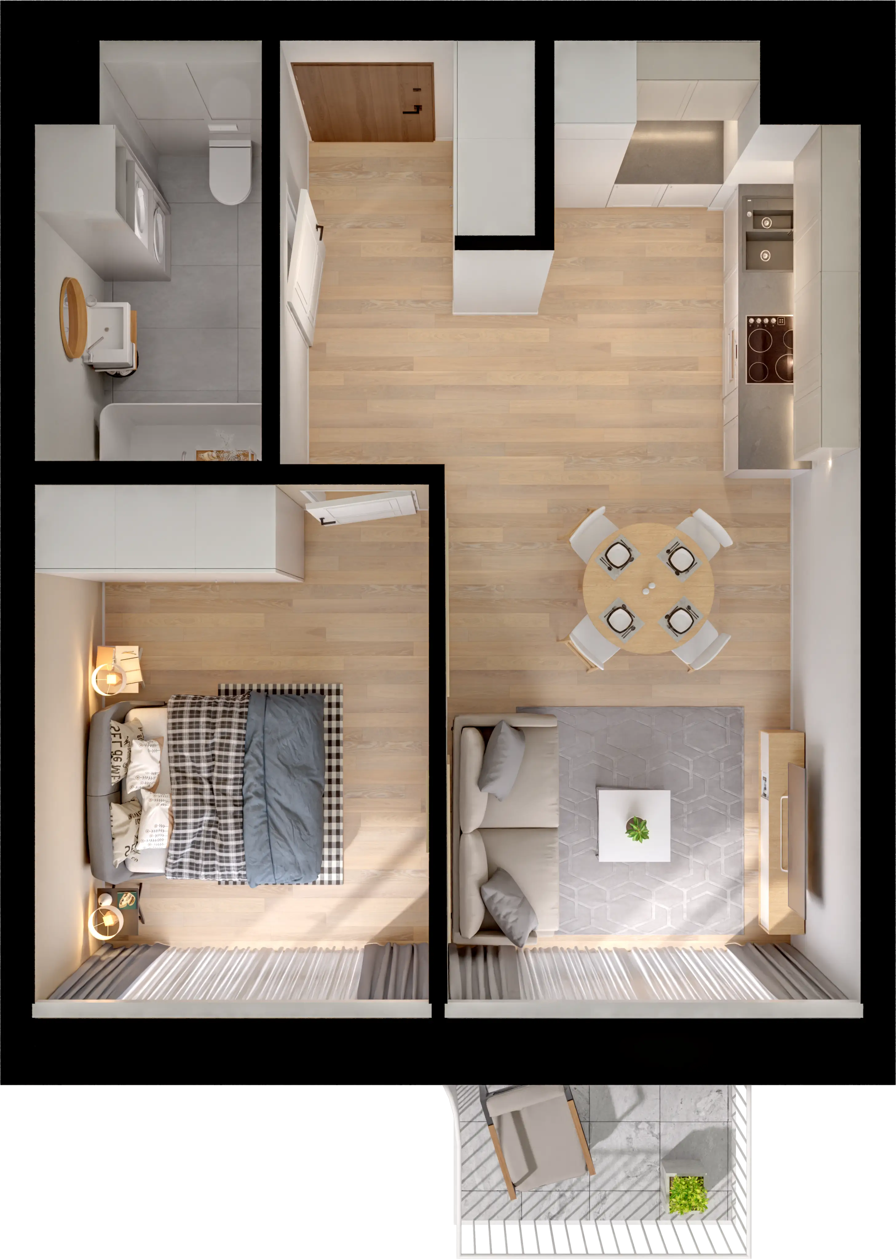 Single flat view